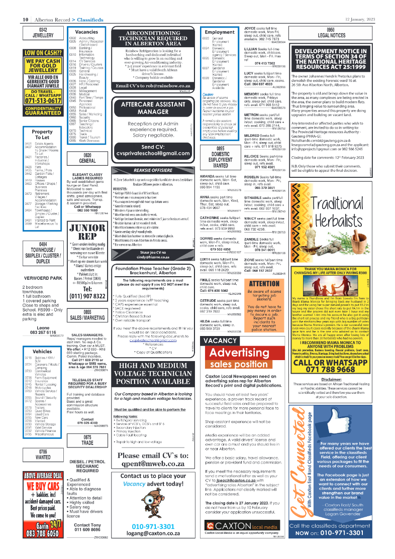 Alberton Record 12 January 2023 page 10
