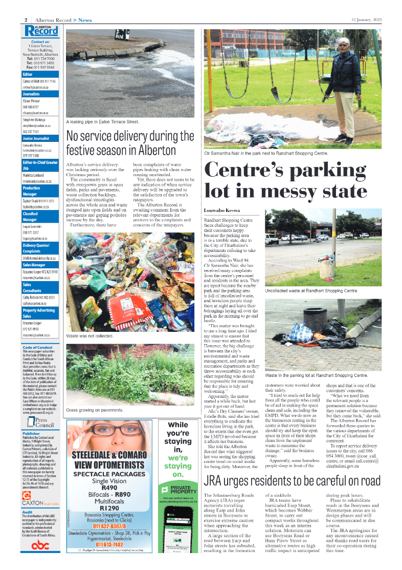Alberton Record 12 January 2023 page 2