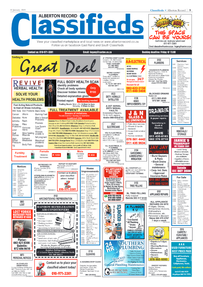Alberton Record 12 January 2023 page 9