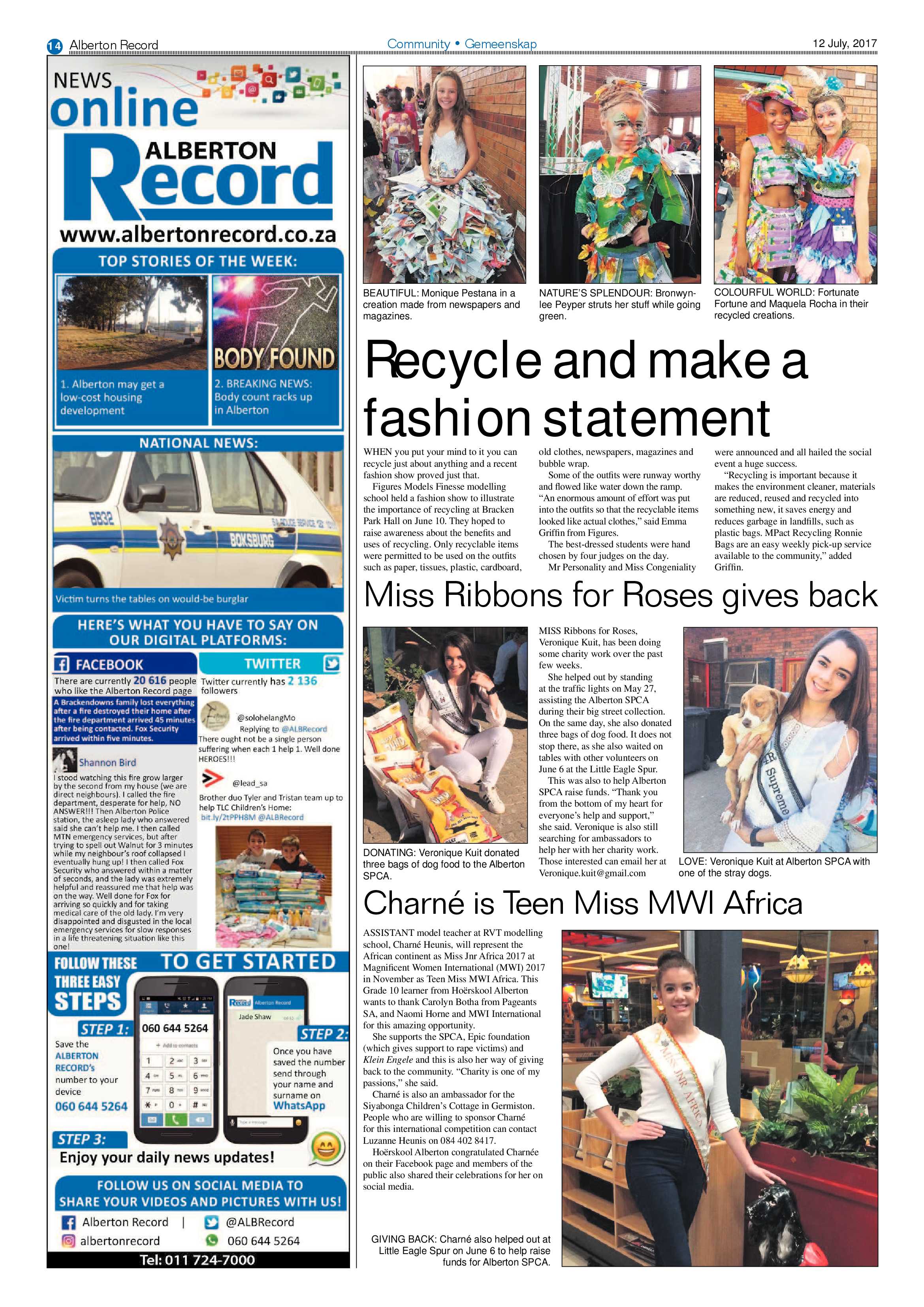 Alberton Record 12 July 2017 page 14