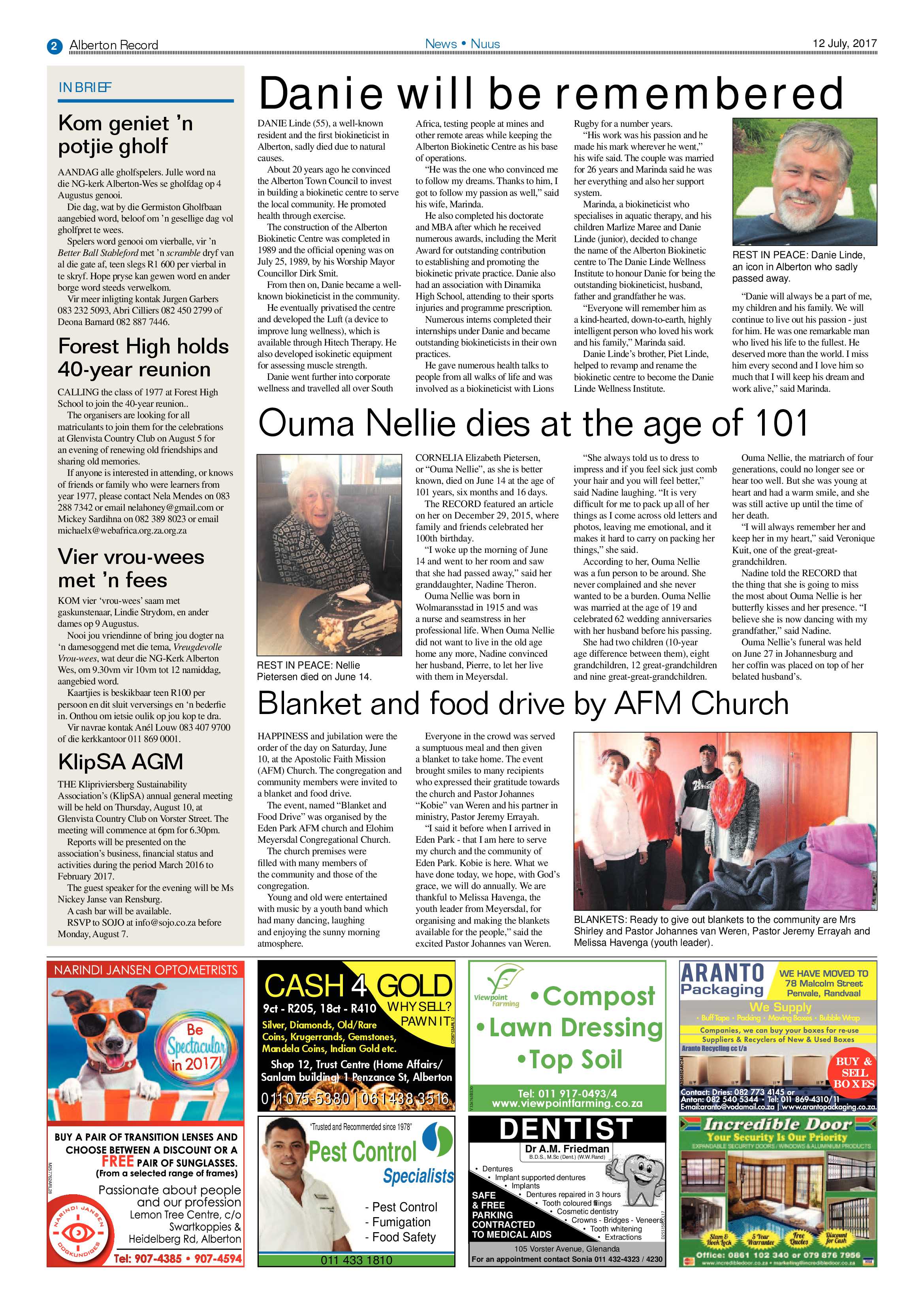 Alberton Record 12 July 2017 page 2