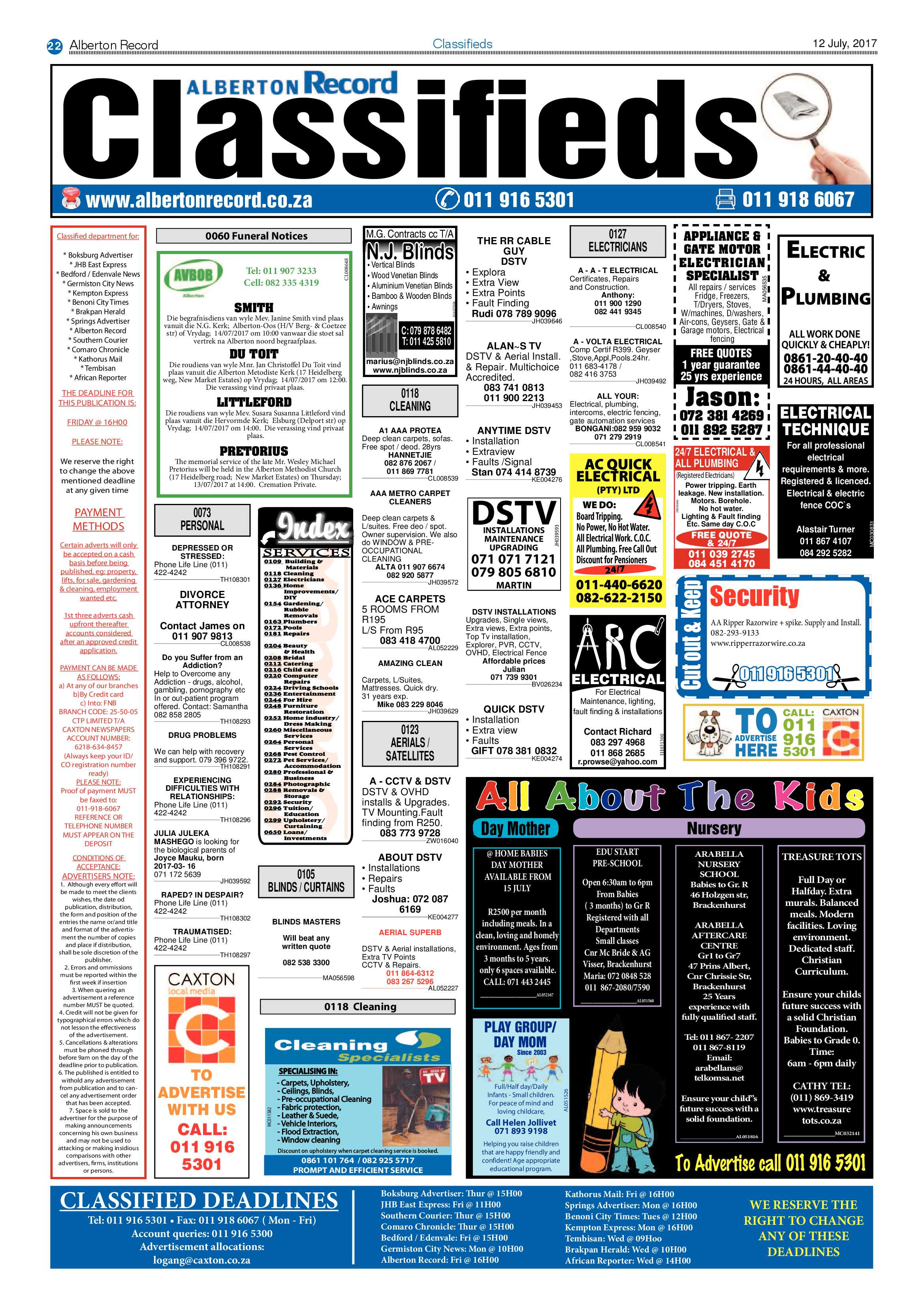 Alberton Record 12 July 2017 page 22