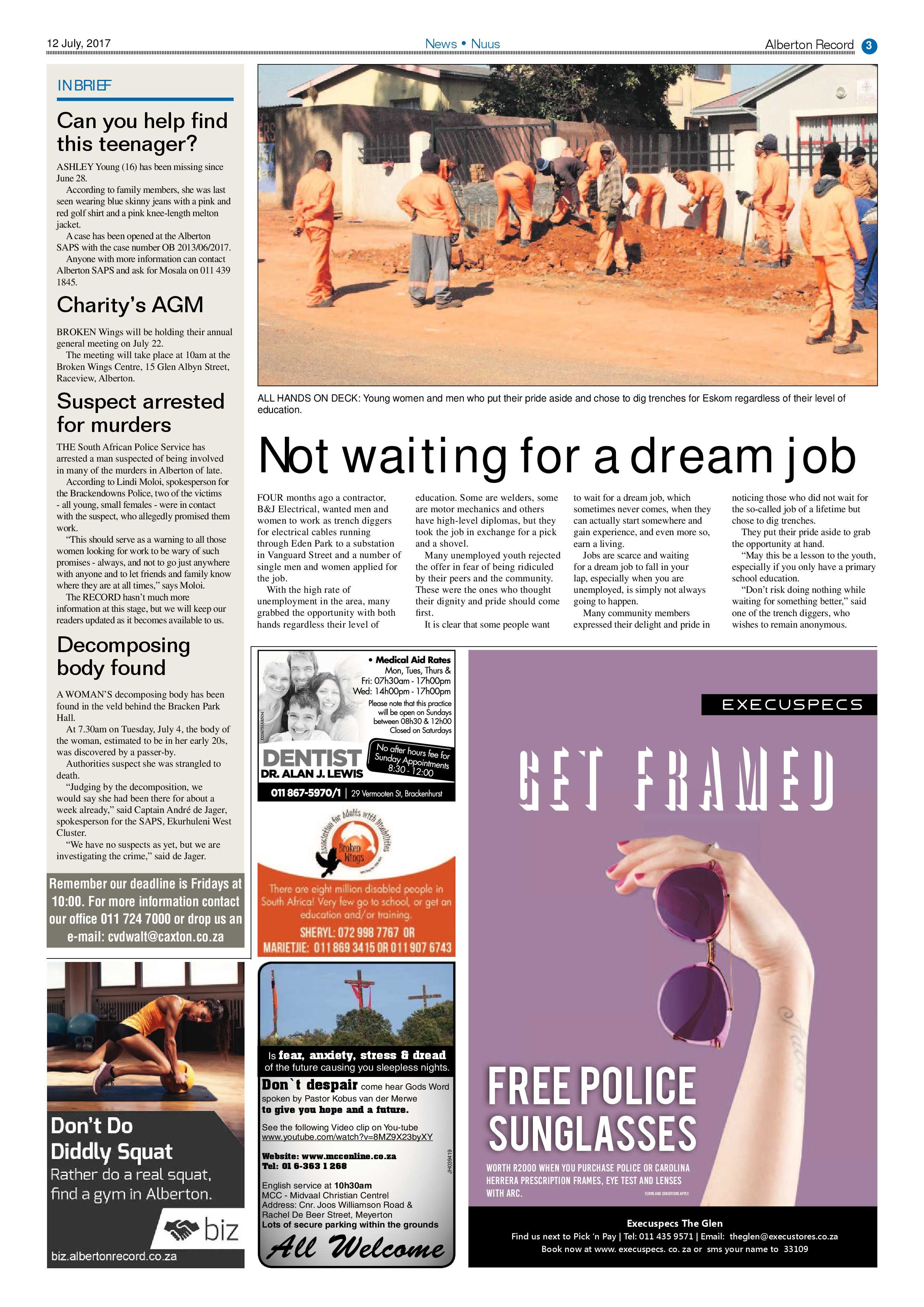 Alberton Record 12 July 2017 page 3