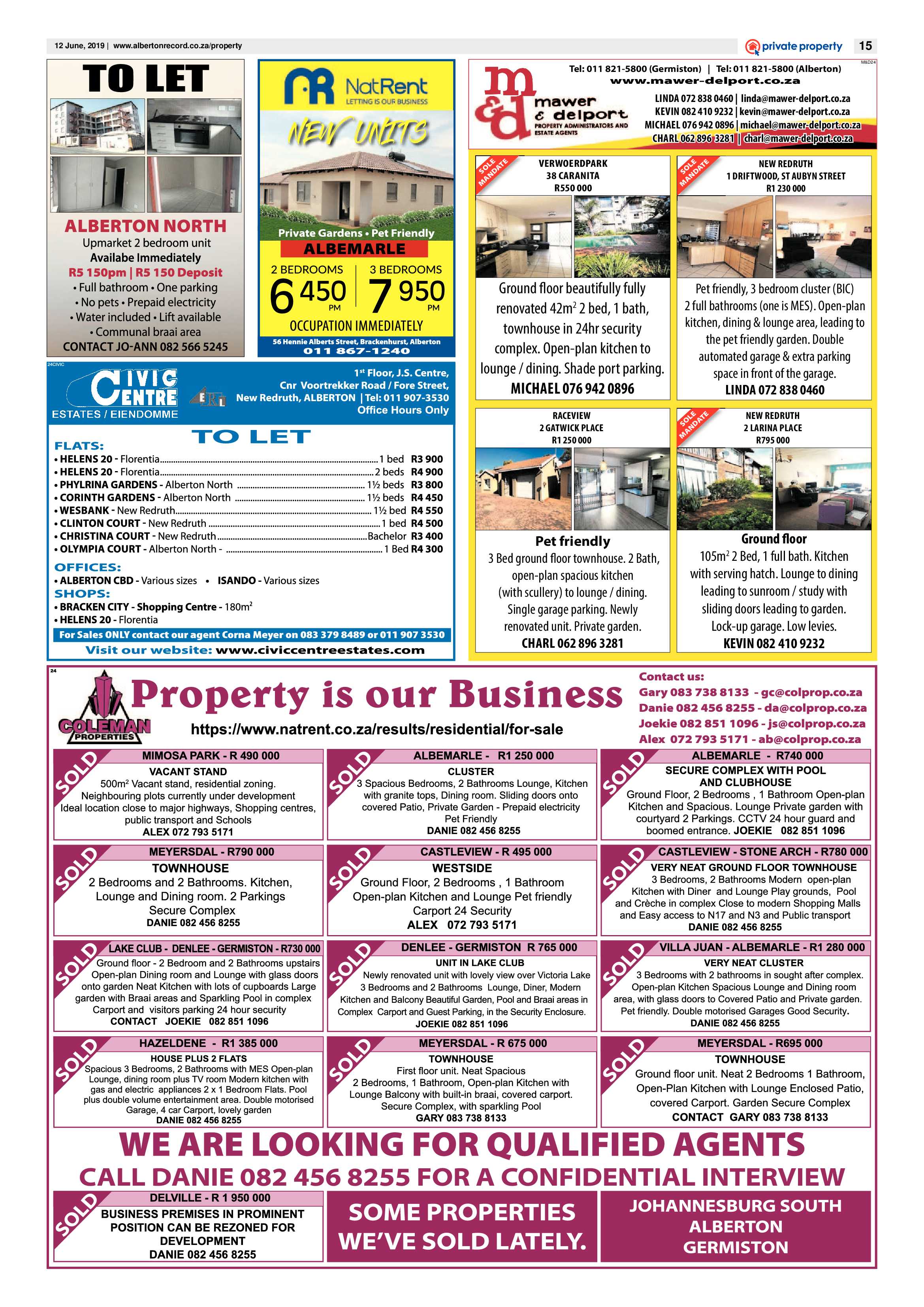 Alberton Record 12 June 2019 page 15
