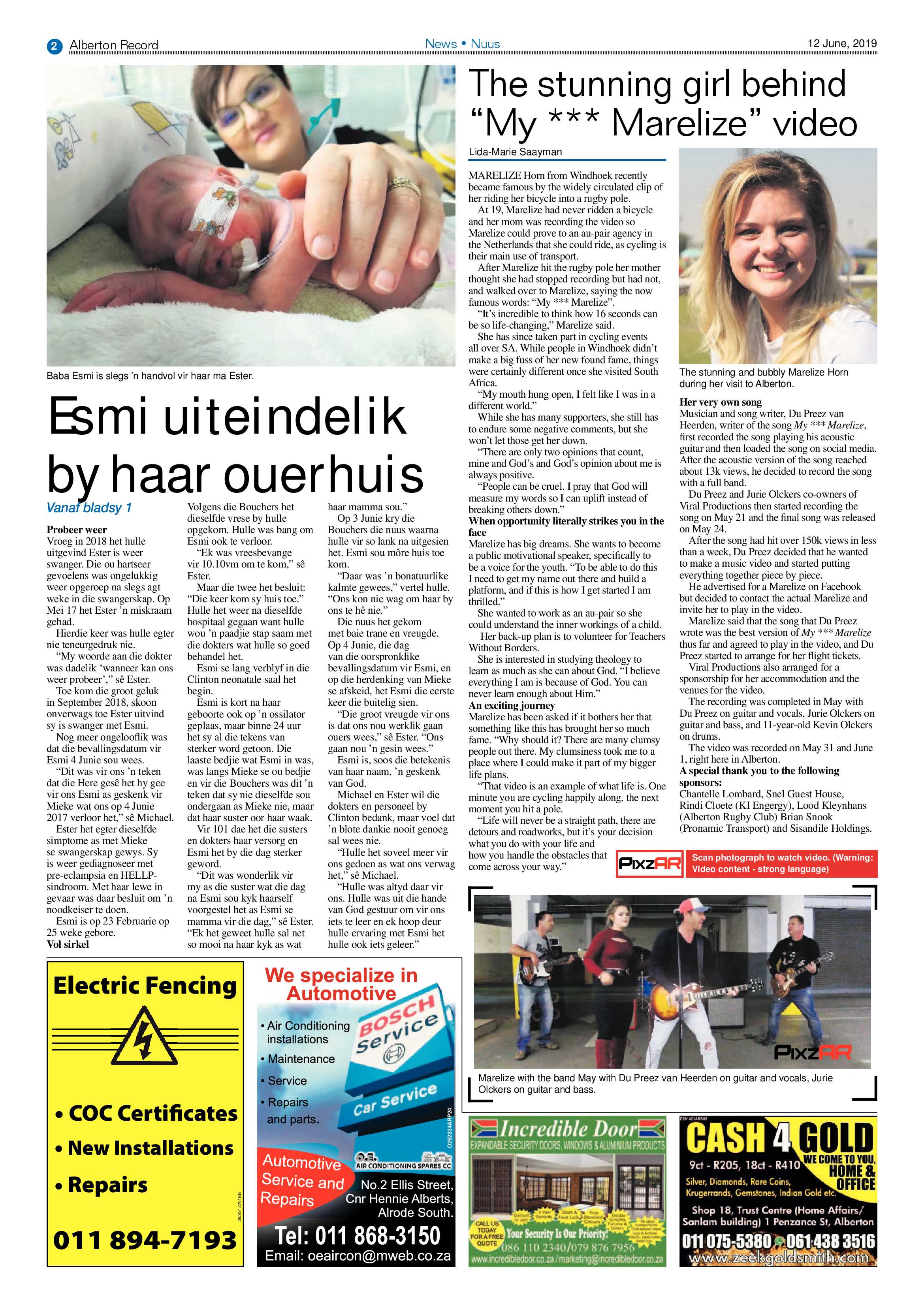 Alberton Record 12 June 2019 page 2