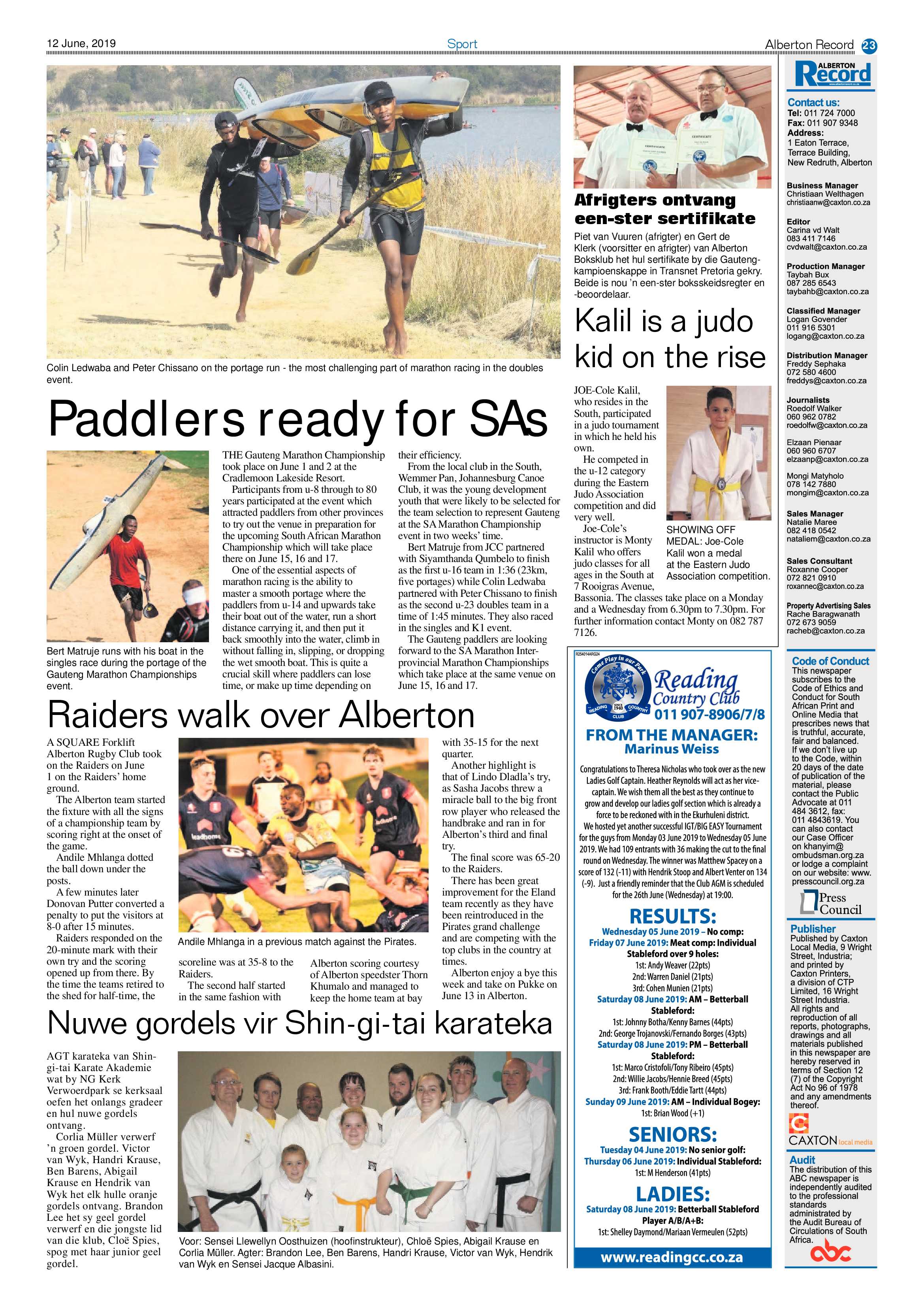 Alberton Record 12 June 2019 page 23