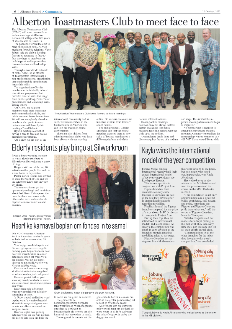 Alberton Record 12 October 2022 page 6