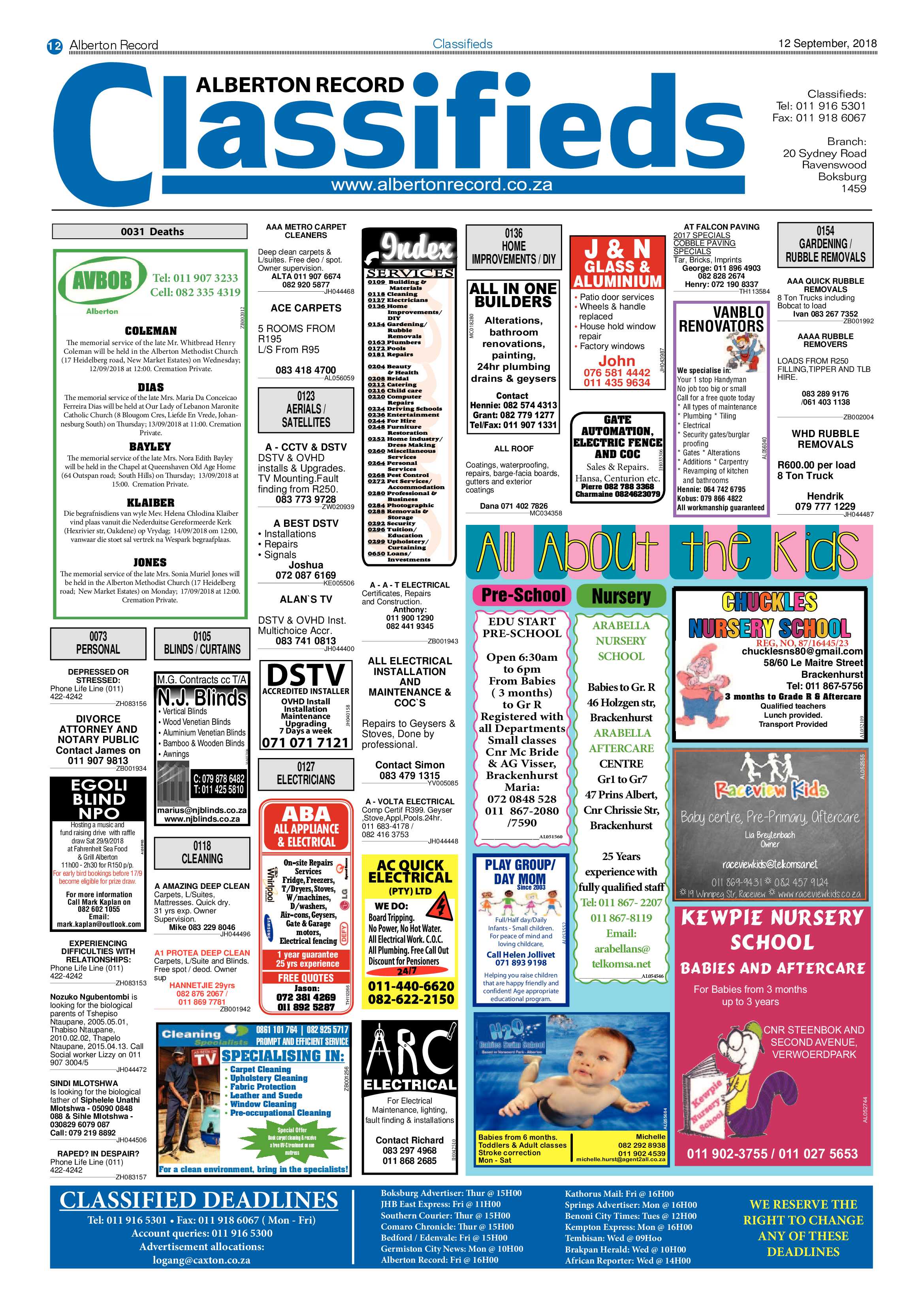 Alberton Record 12 September 2018 page 12