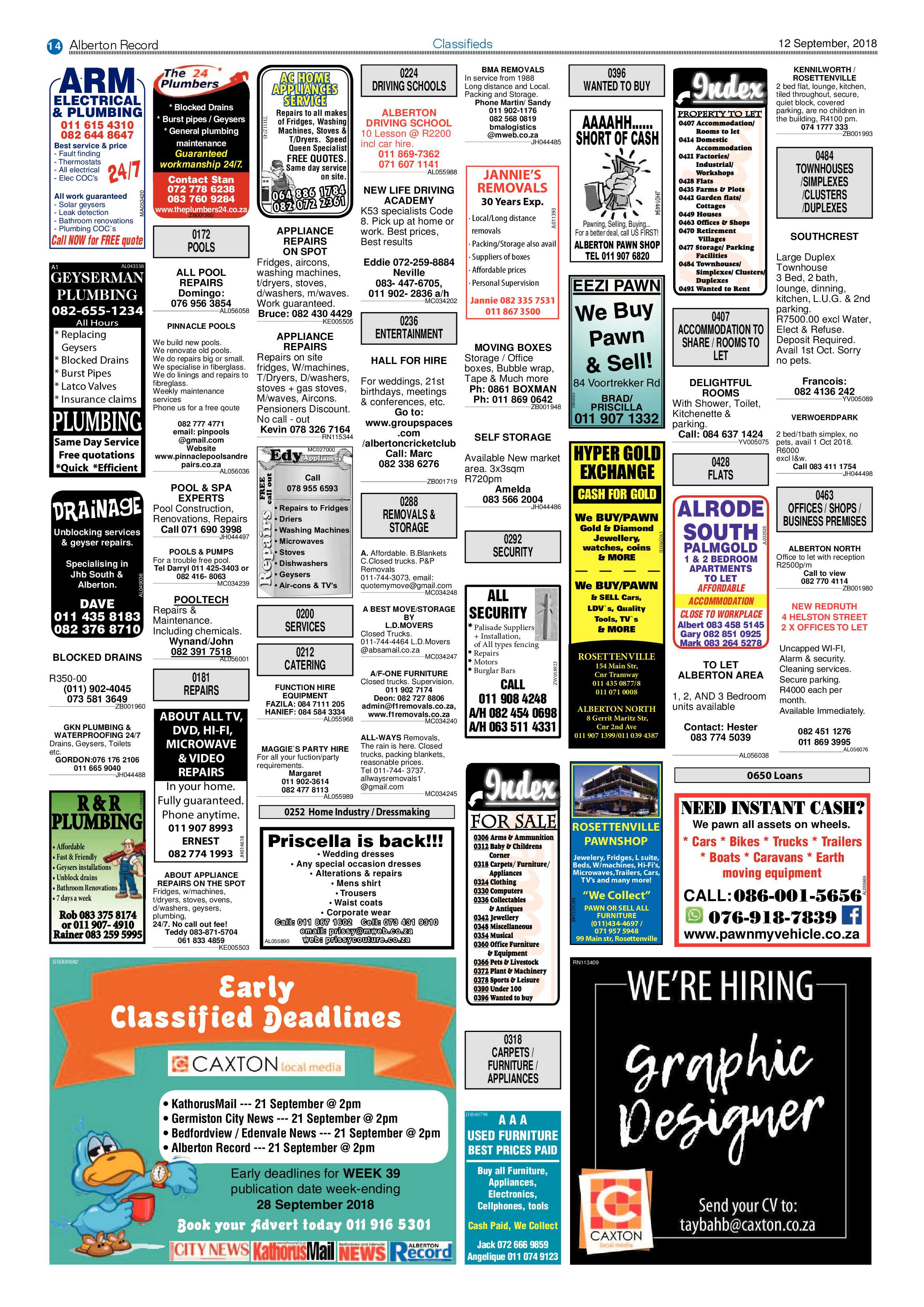 Alberton Record 12 September 2018 page 14