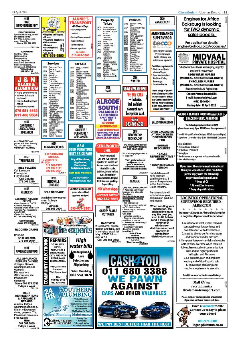 Alberton Record 13 April 2022 page 15