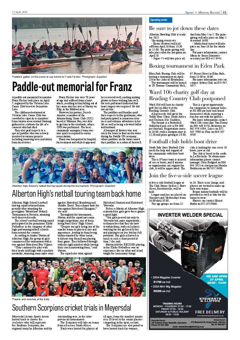 Alberton Record 13 April 2022 page 17