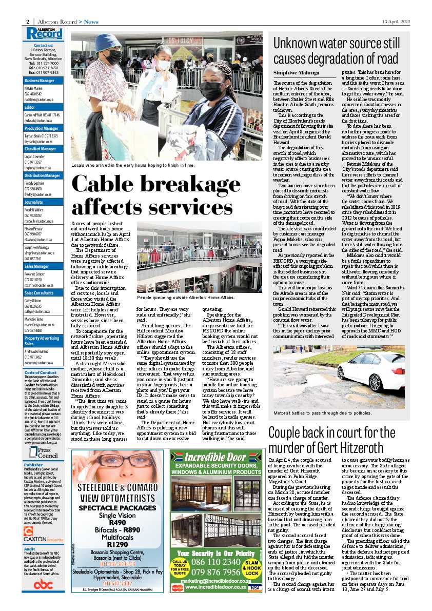 Alberton Record 13 April 2022 page 4