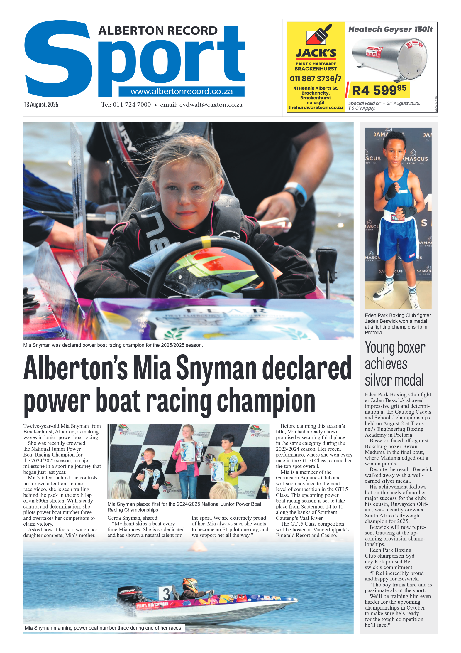 Alberton Record 13 August 2025 page 10