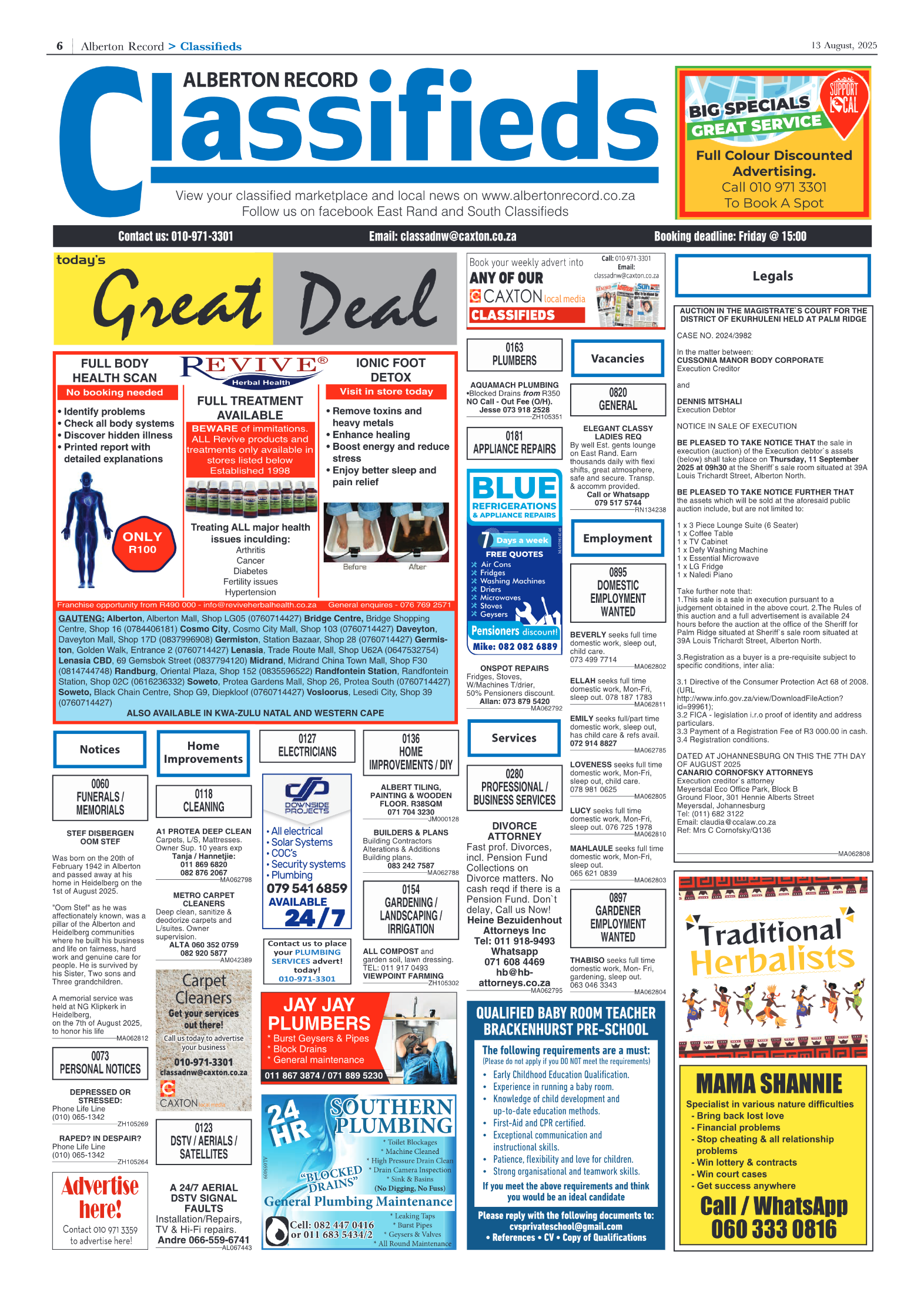 Alberton Record 13 August 2025 page 8