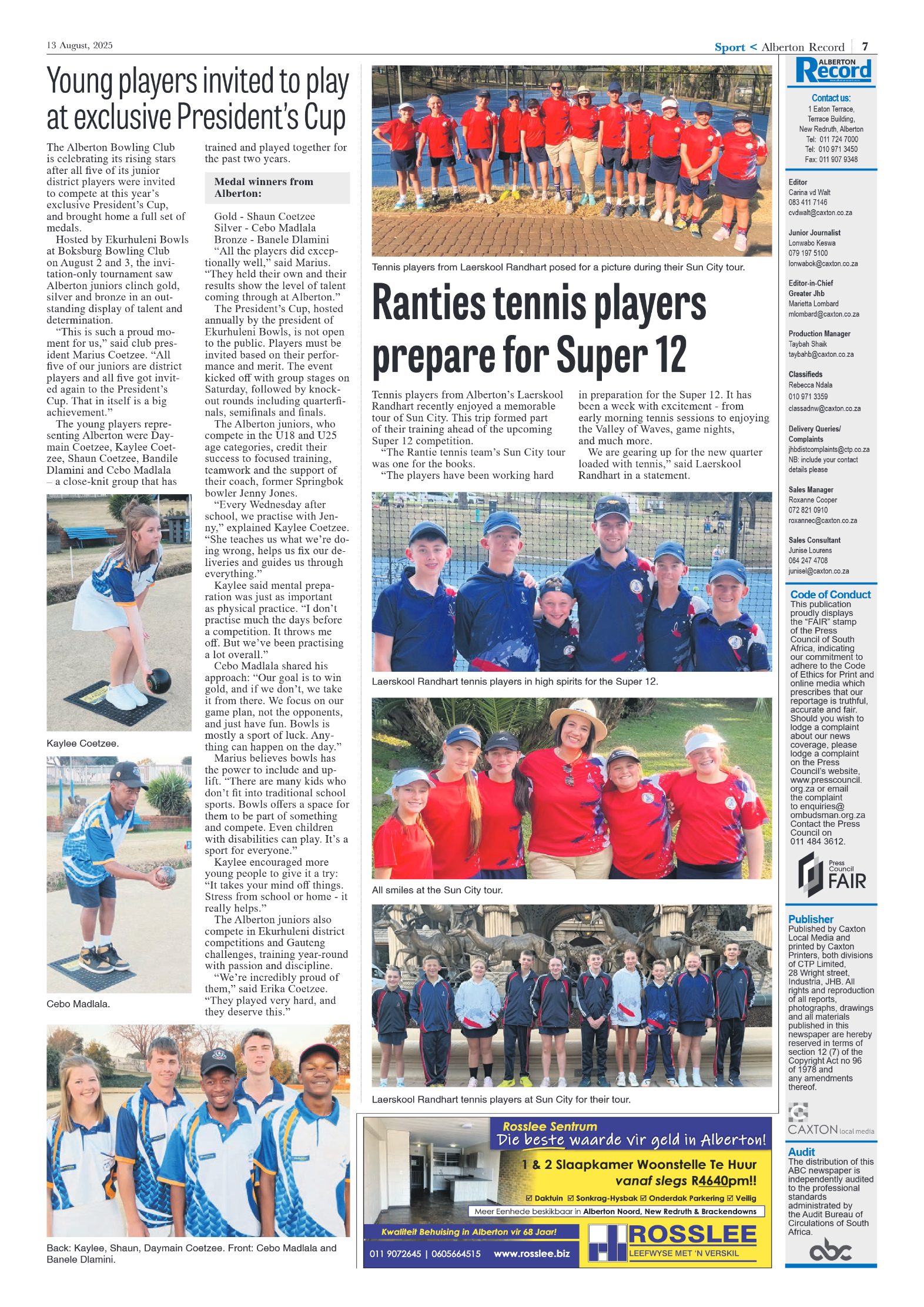 Alberton Record 13 August 2025 page 9