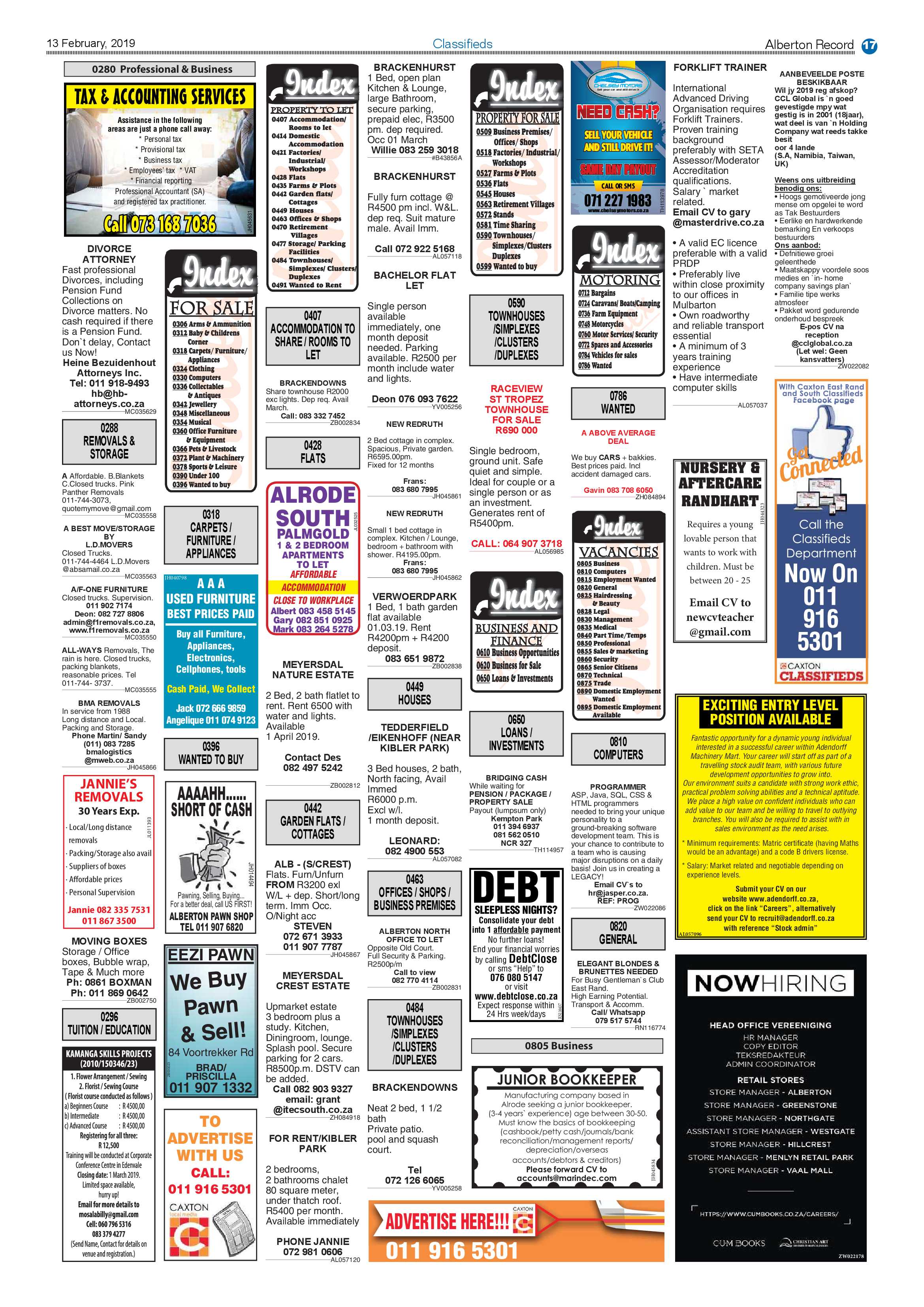 Alberton Record 13 February 2019 page 17