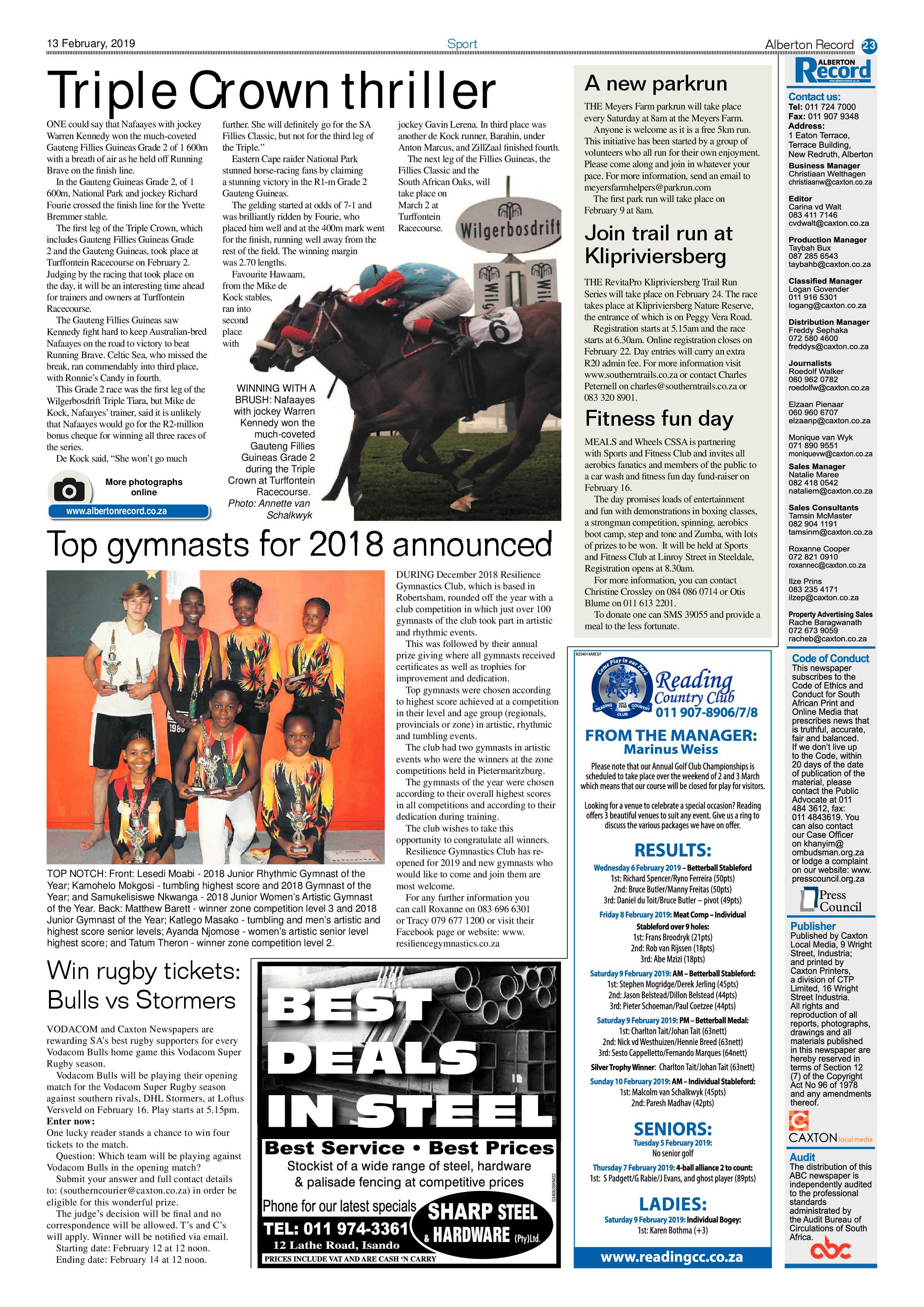 Alberton Record 13 February 2019 page 23