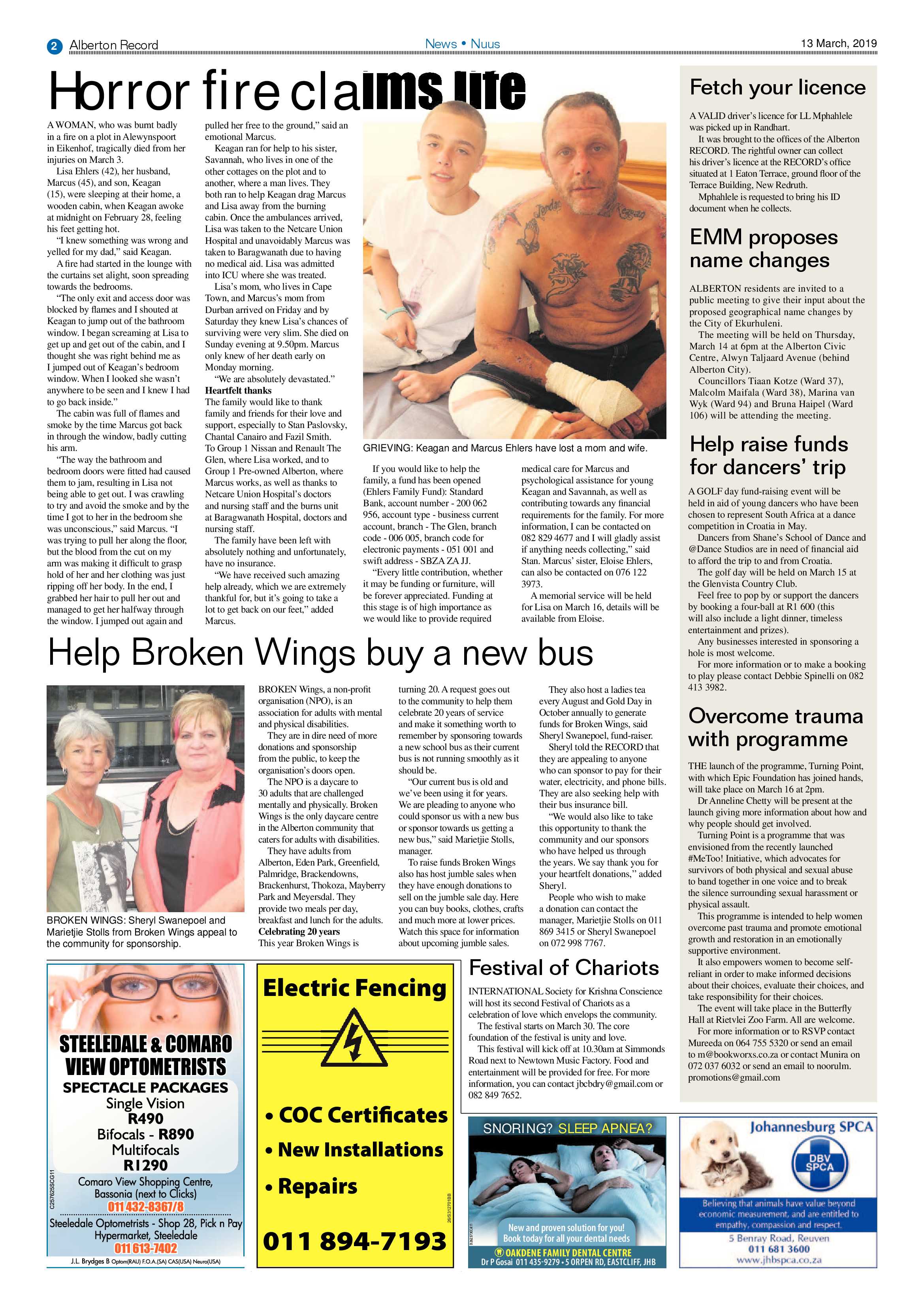 Alberton Record 13 March 2019 page 2