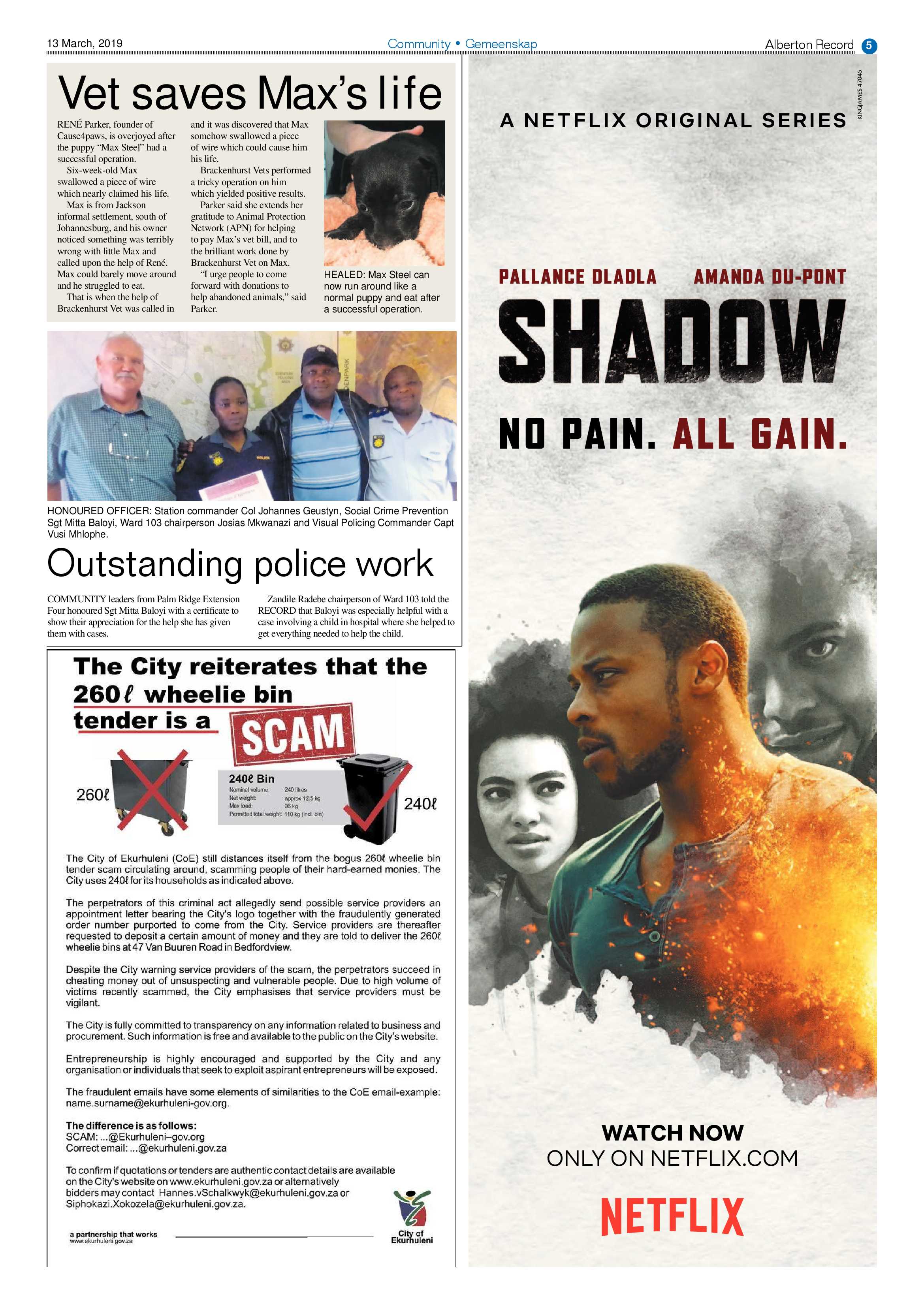 Alberton Record 13 March 2019 page 5