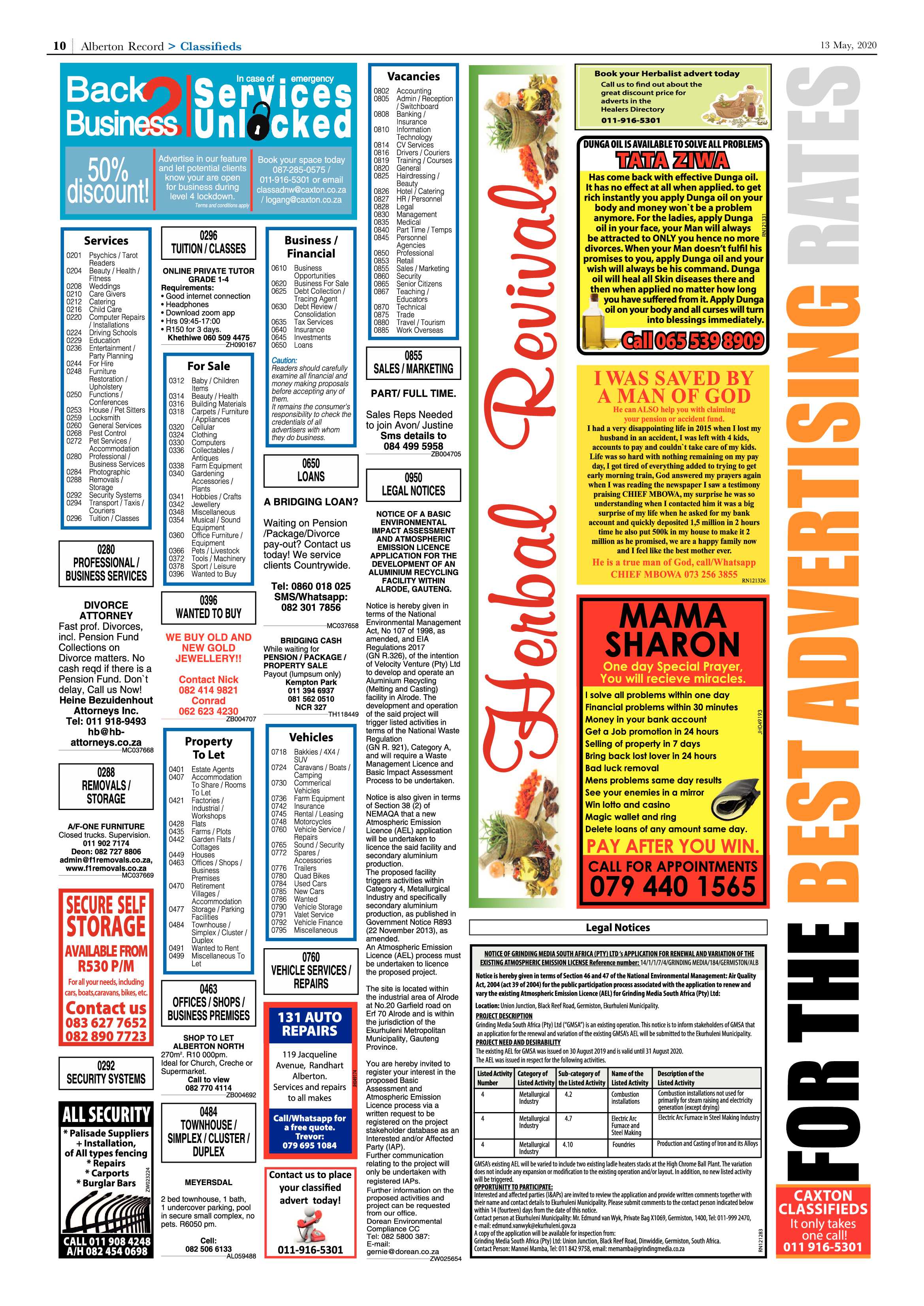 Alberton Record 13 May 2020 page 10