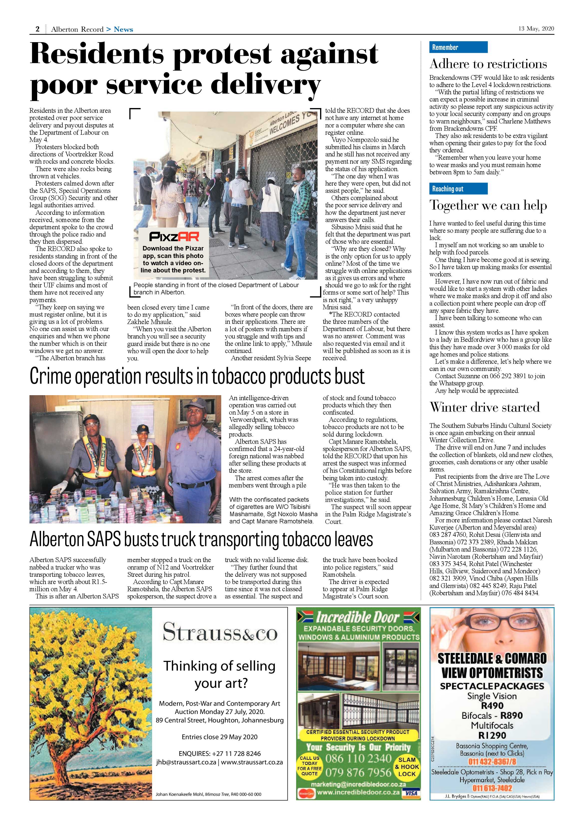 Alberton Record 13 May 2020 page 2