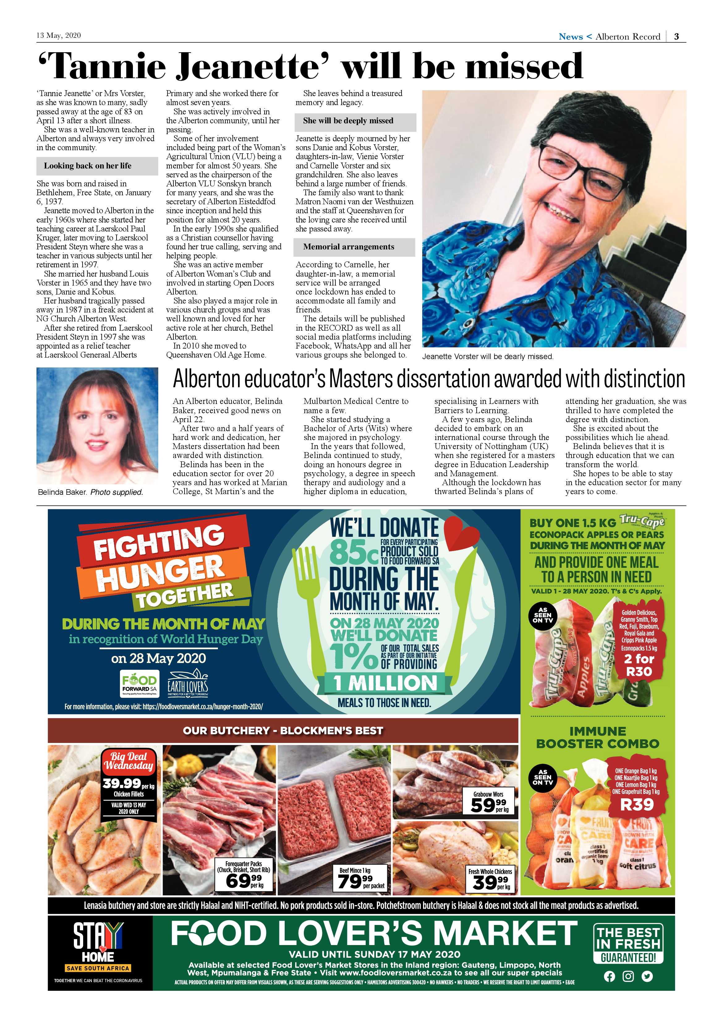 Alberton Record 13 May 2020 page 3