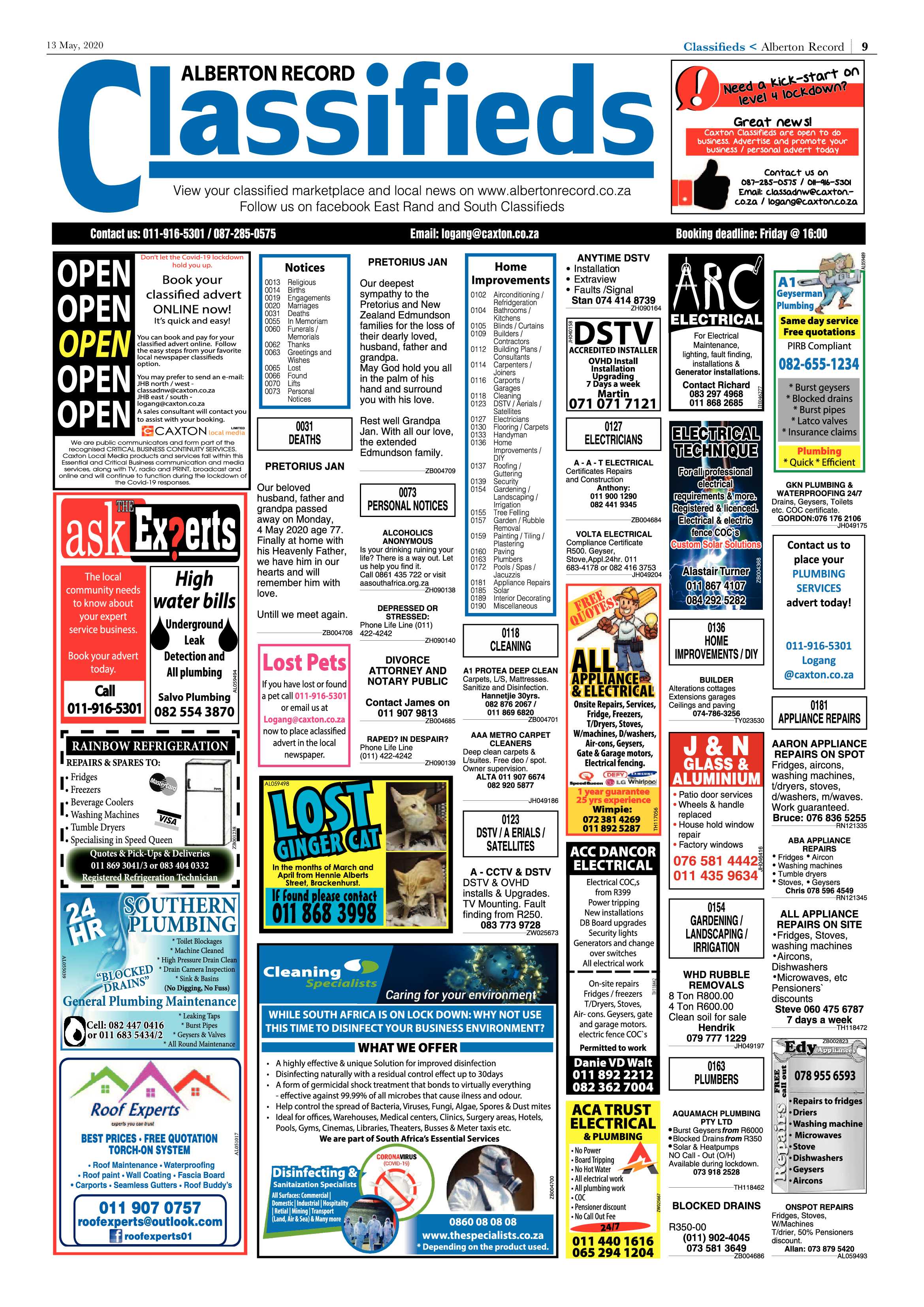 Alberton Record 13 May 2020 page 9