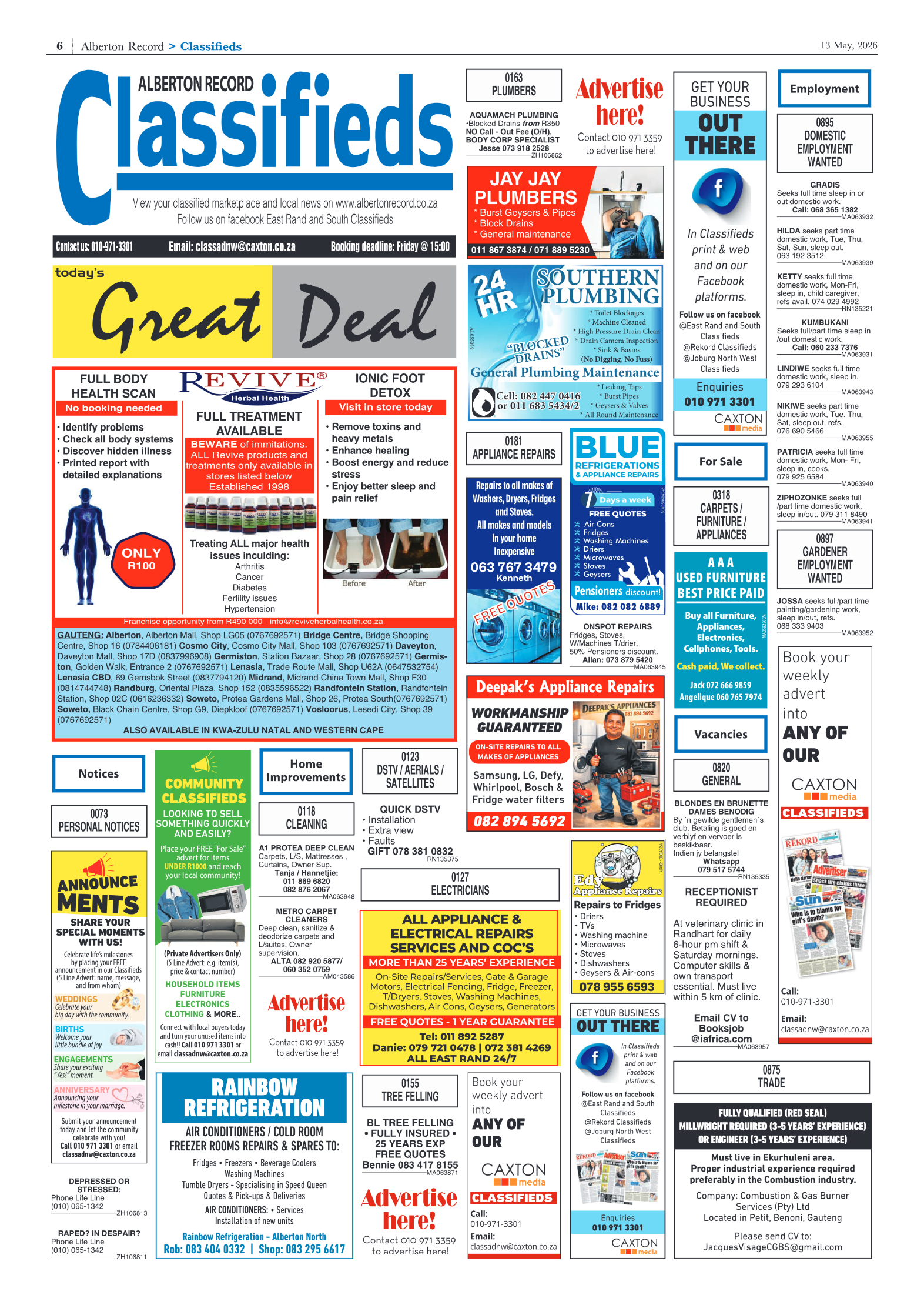 Alberton Record 13 May 2026 page 8