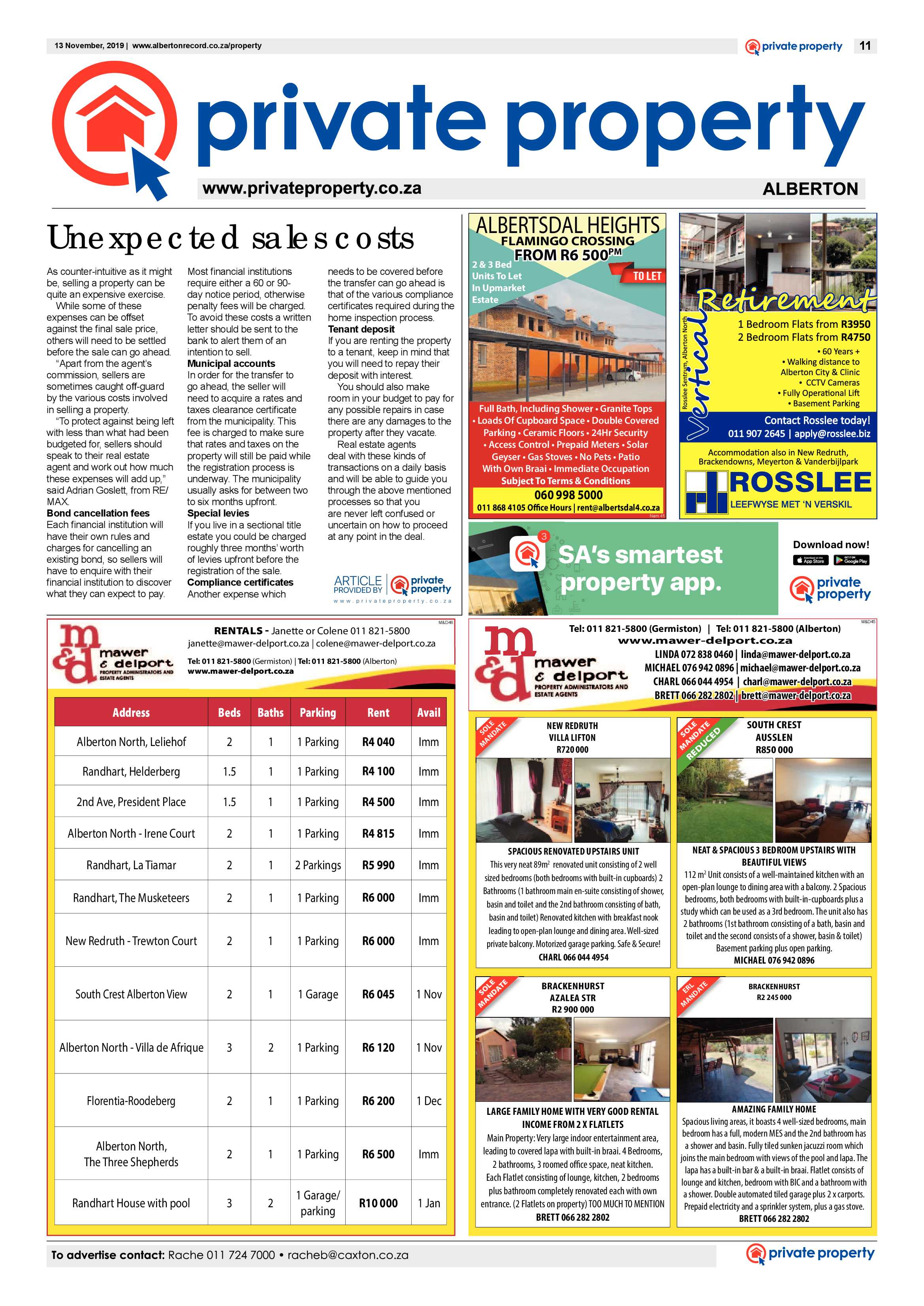 Alberton Record 13 November 2019 page 11