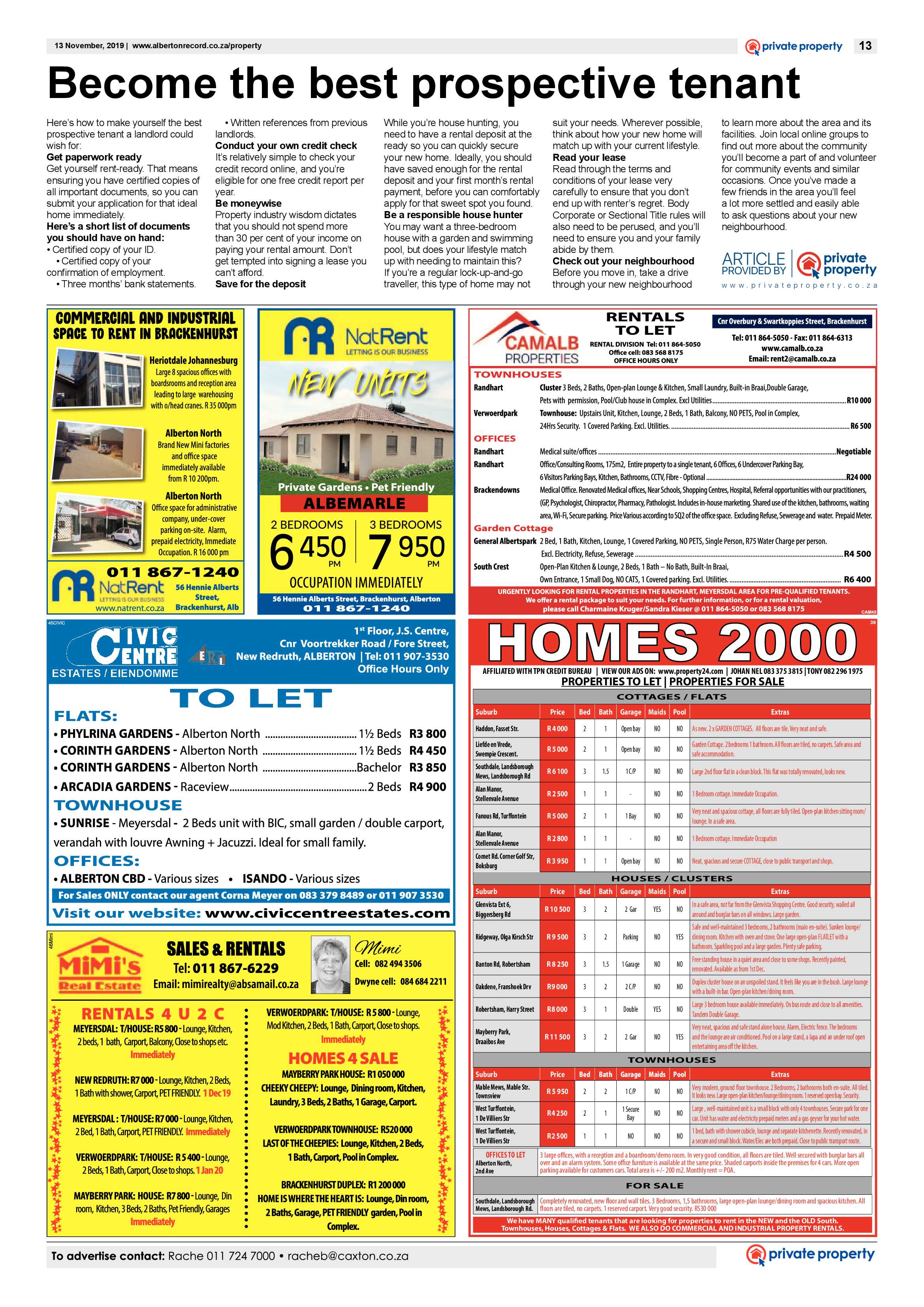 Alberton Record 13 November 2019 page 13