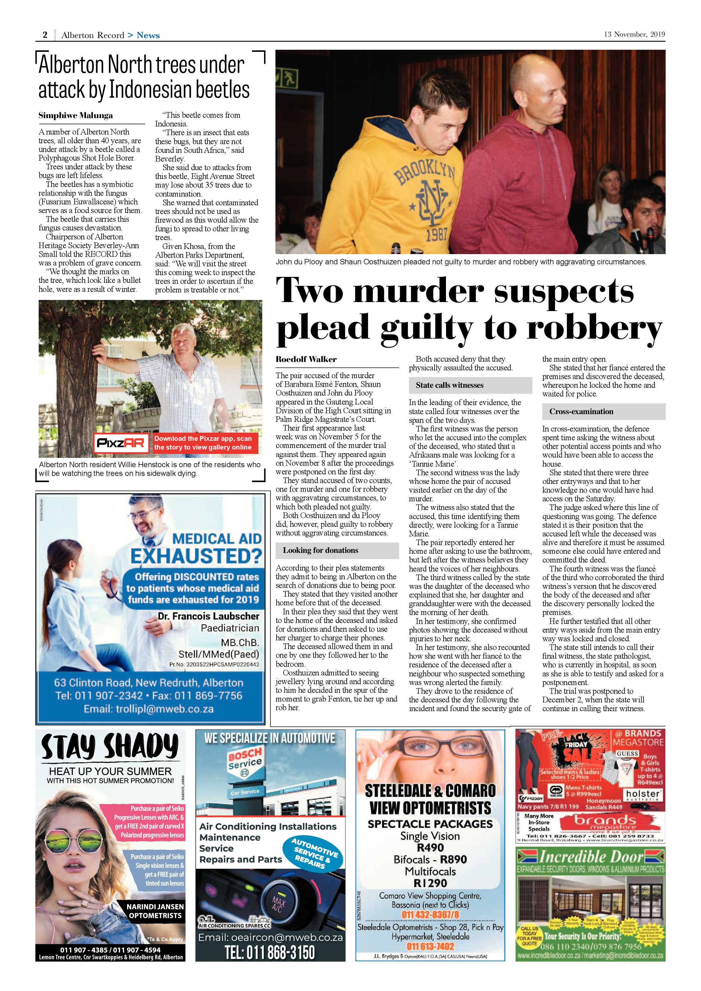 Alberton Record 13 November 2019 page 2