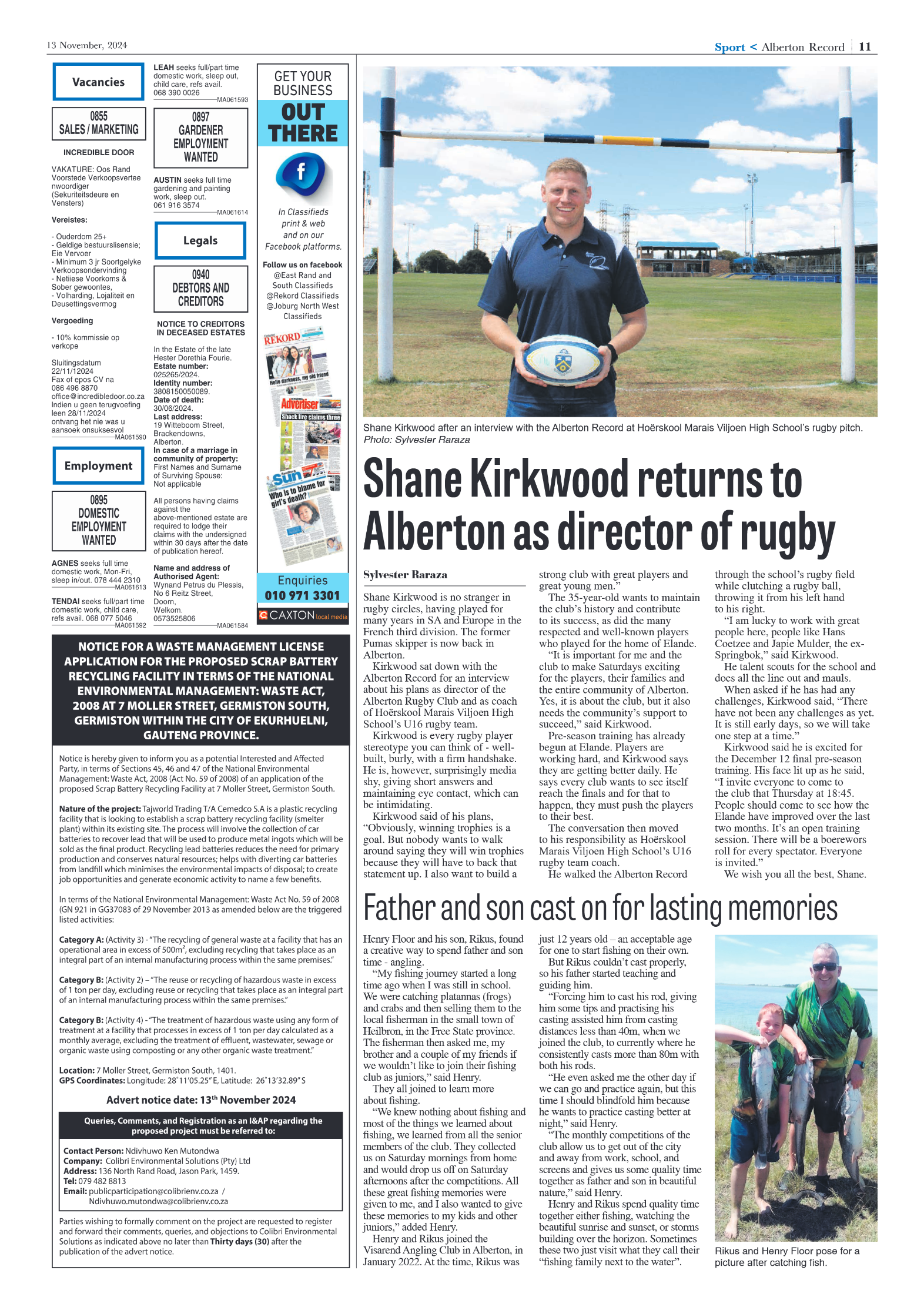 Alberton Record 13 Novemberr 2024 page 11