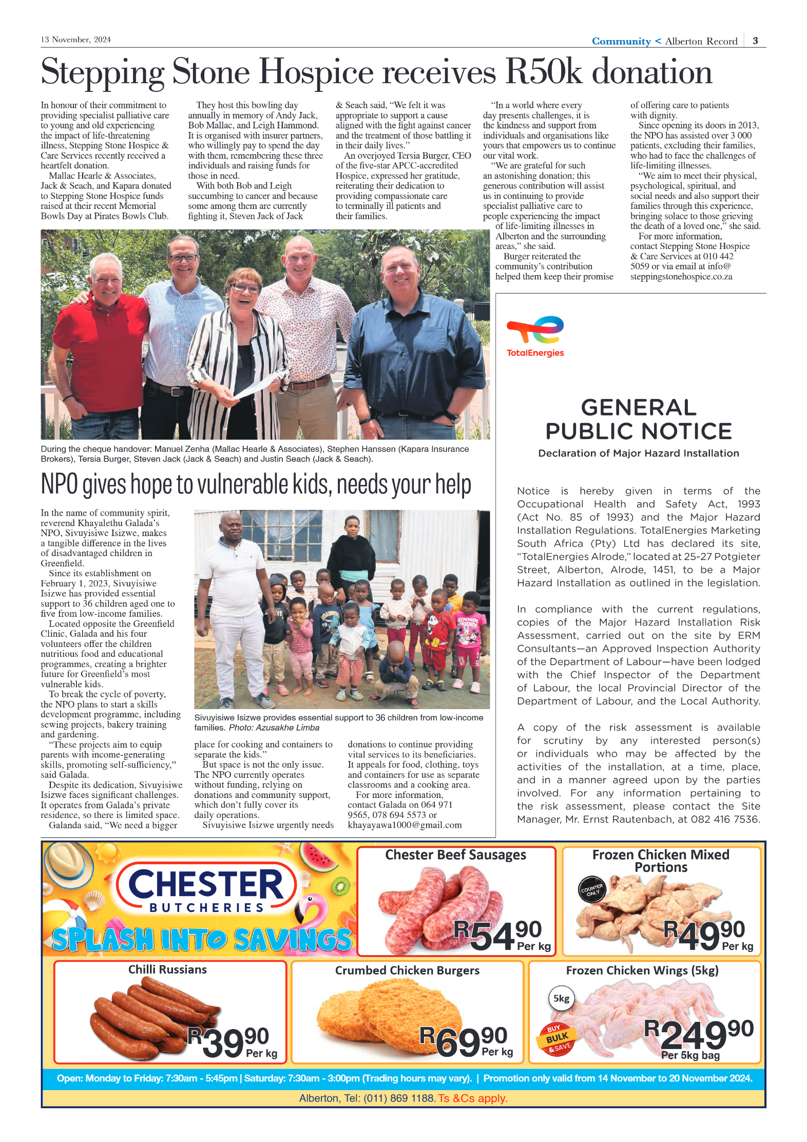 Alberton Record 13 Novemberr 2024 page 3