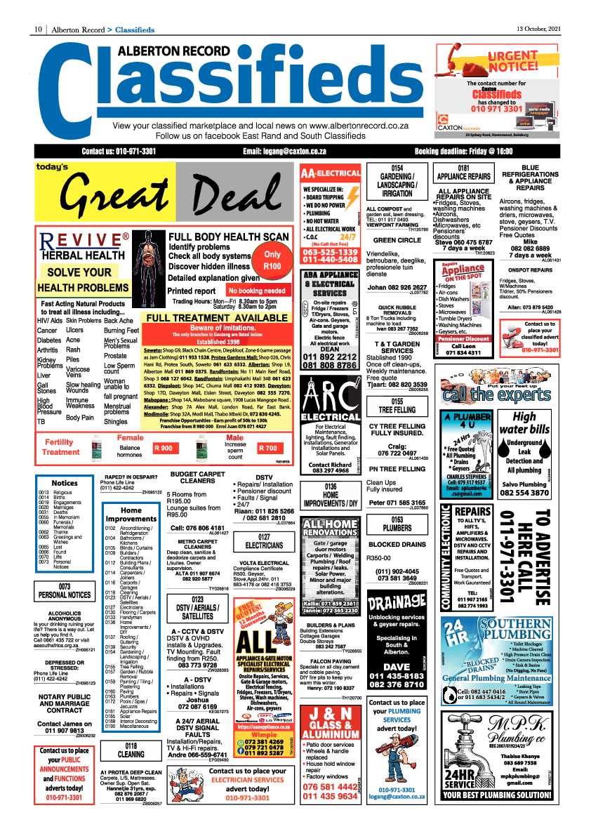 Alberton Record 13 October 2021 page 10