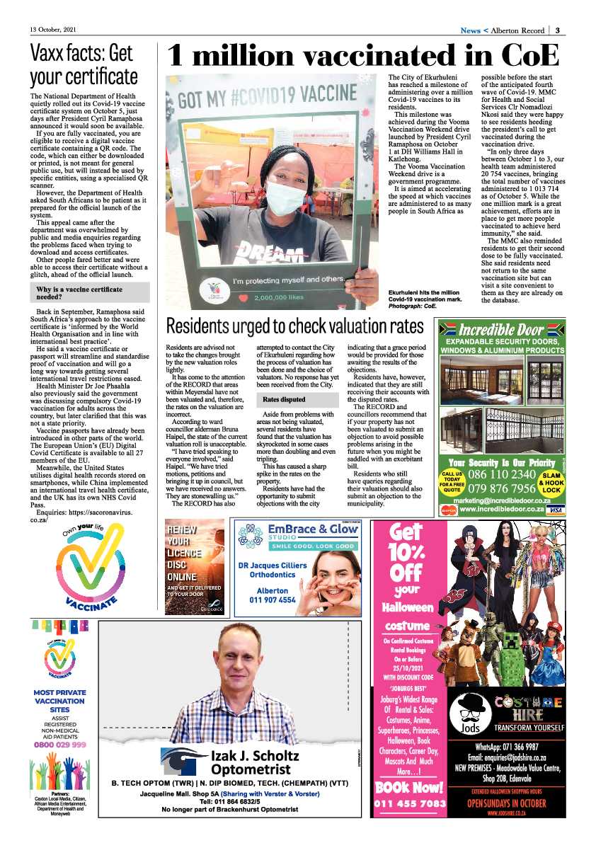 Alberton Record 13 October 2021 page 3