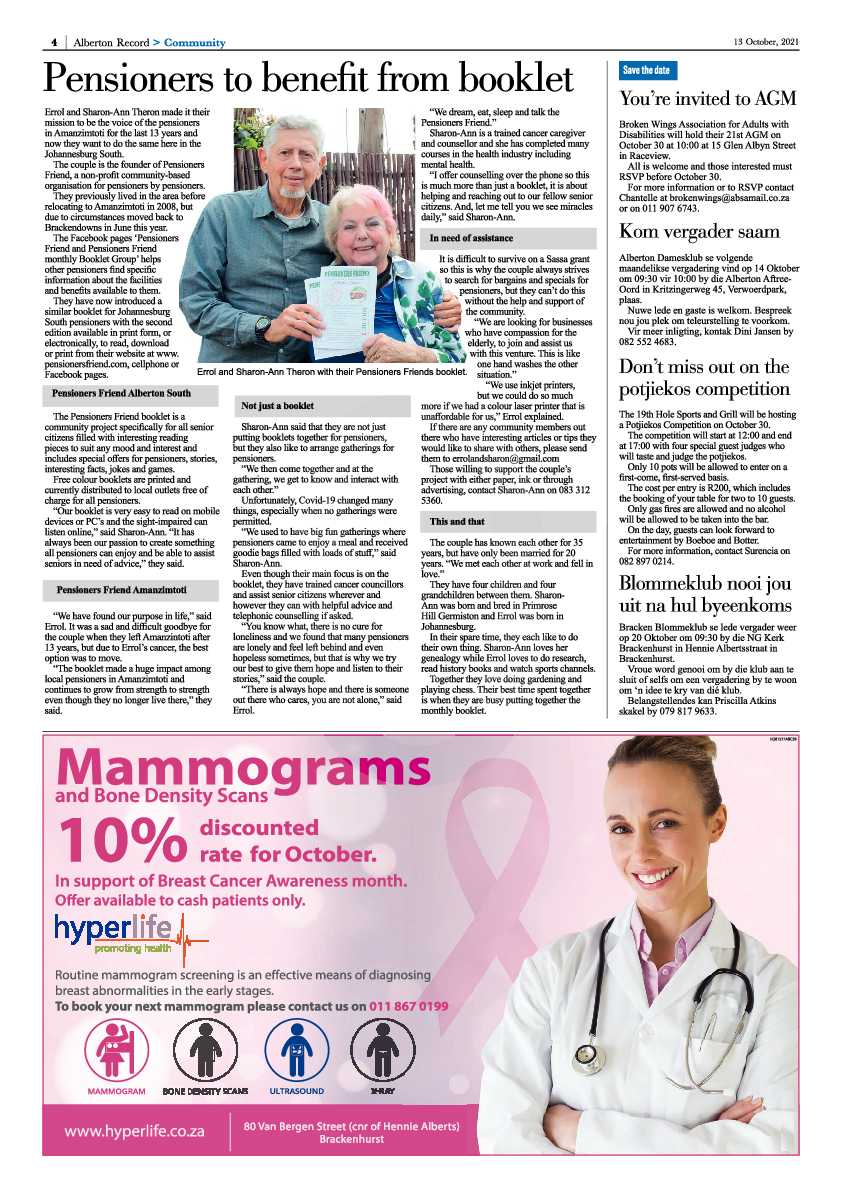 Alberton Record 13 October 2021 page 4