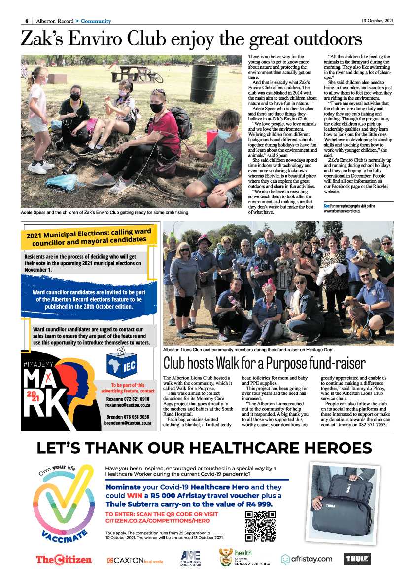 Alberton Record 13 October 2021 page 6