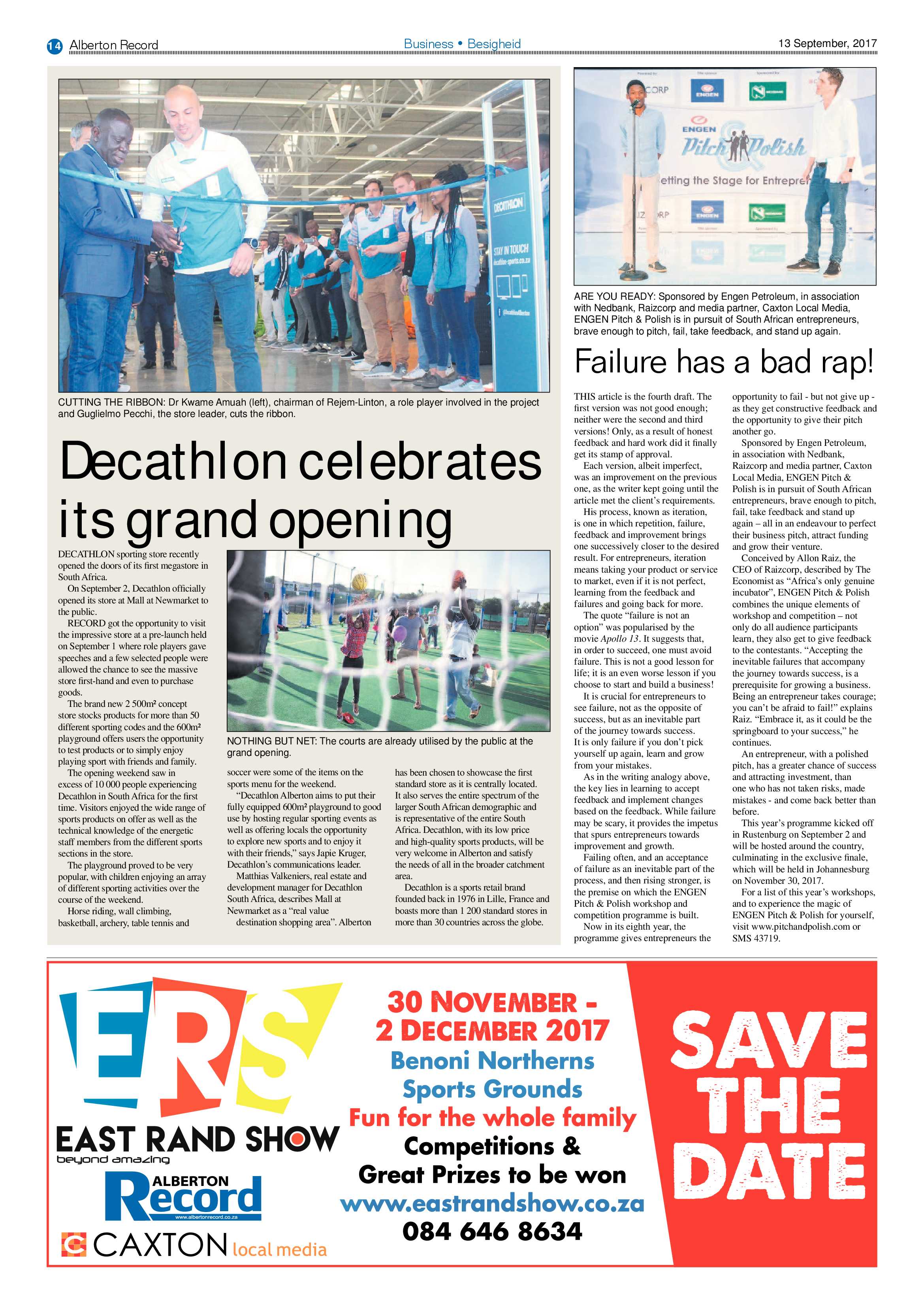 Alberton Record 13 September 2017 page 14