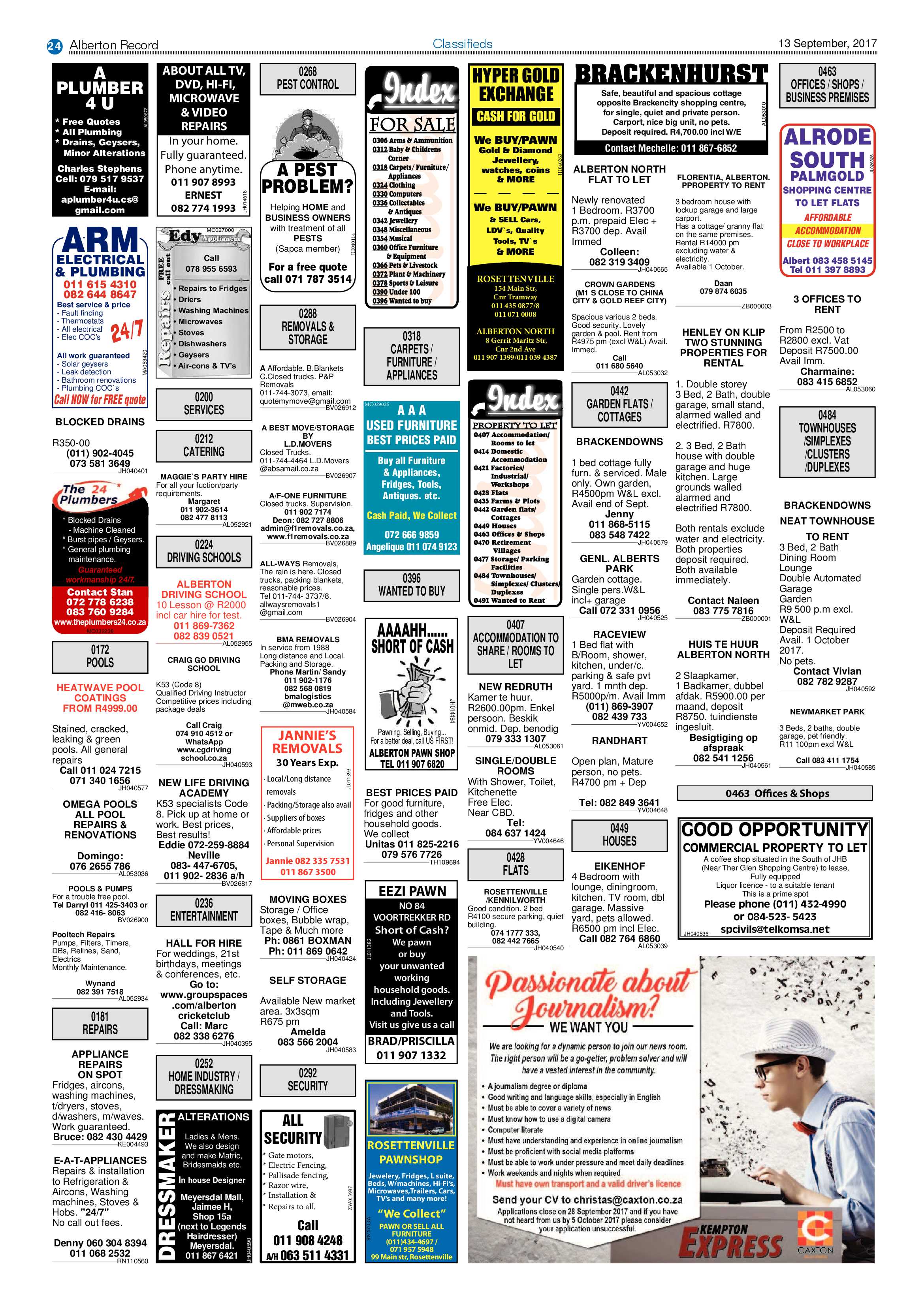 Alberton Record 13 September 2017 page 24
