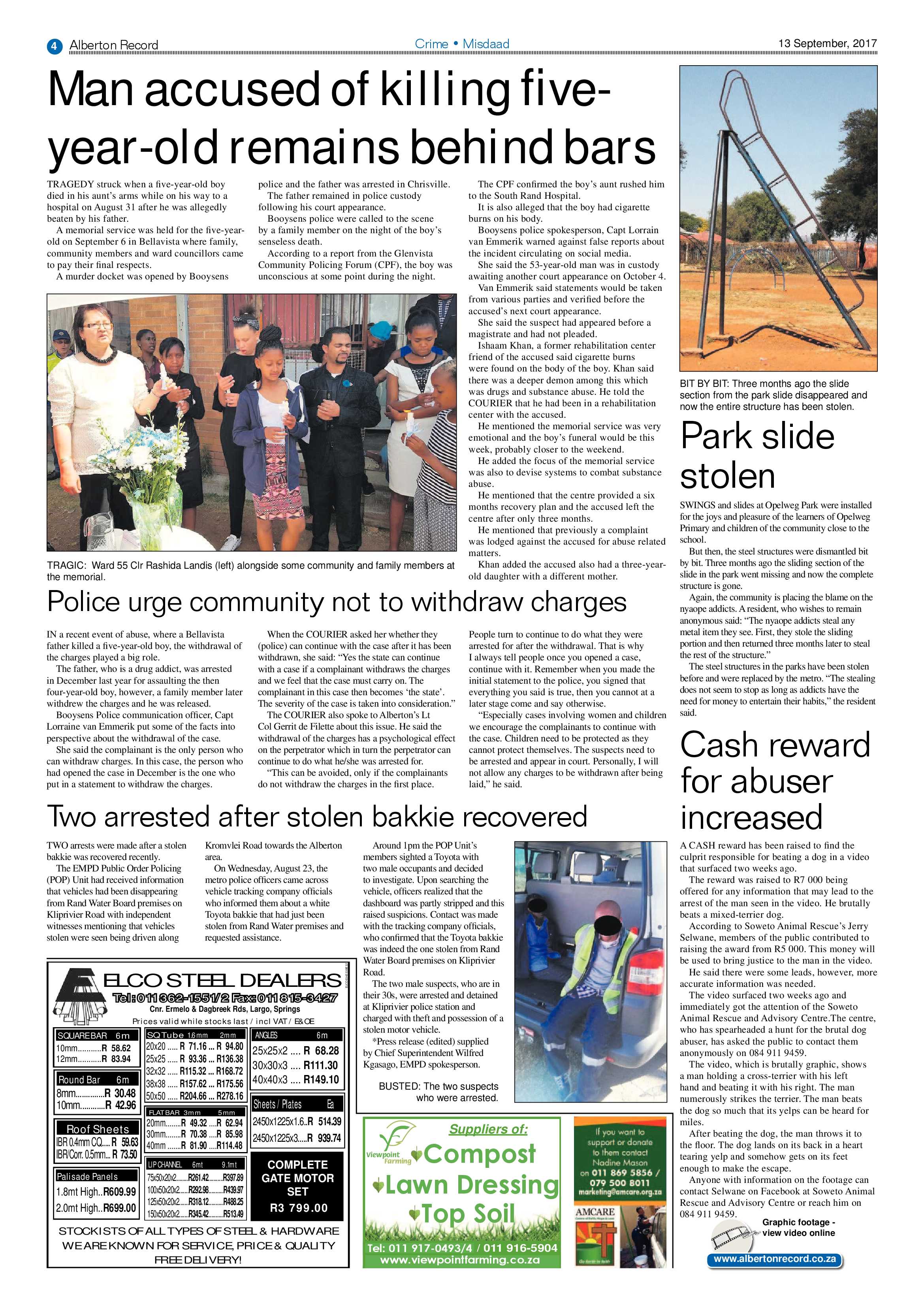 Alberton Record 13 September 2017 page 4
