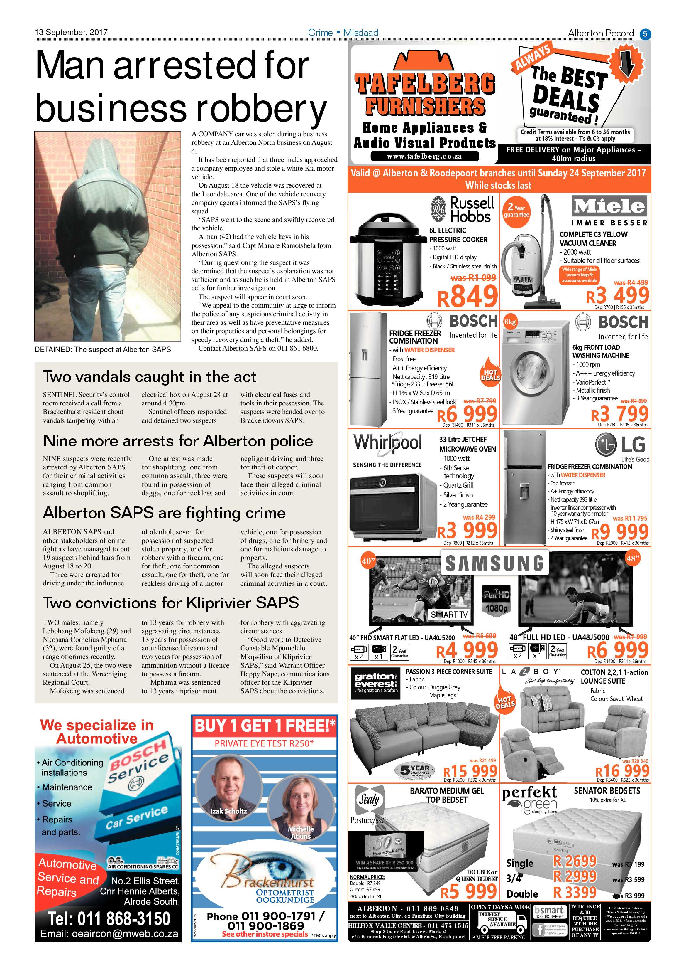Alberton Record 13 September 2017 page 5