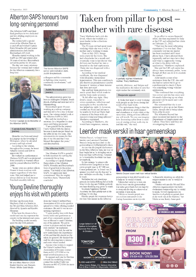 Alberton Record 13 September 2023 page 3
