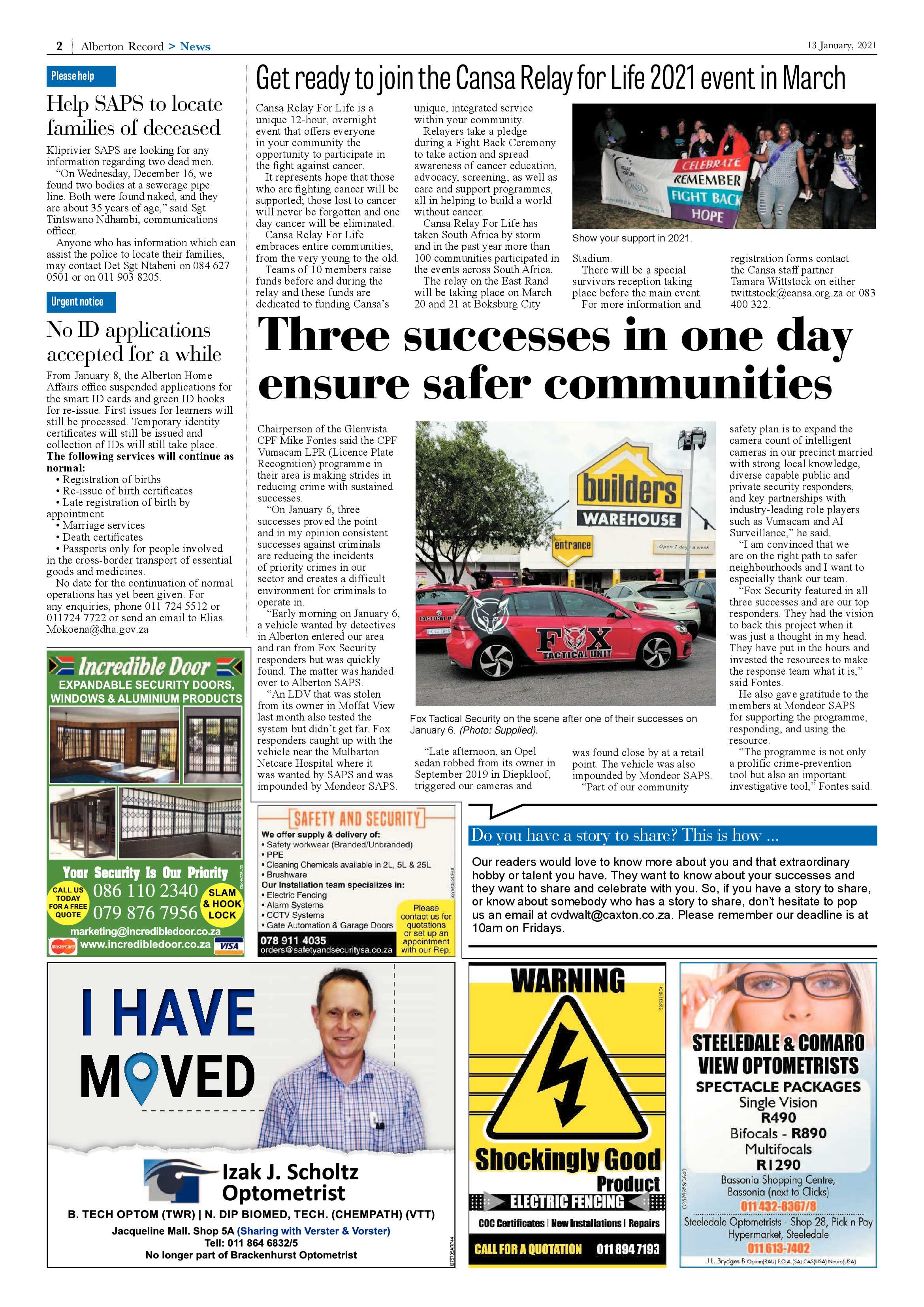 Alberton Record 13  January 2020 page 2