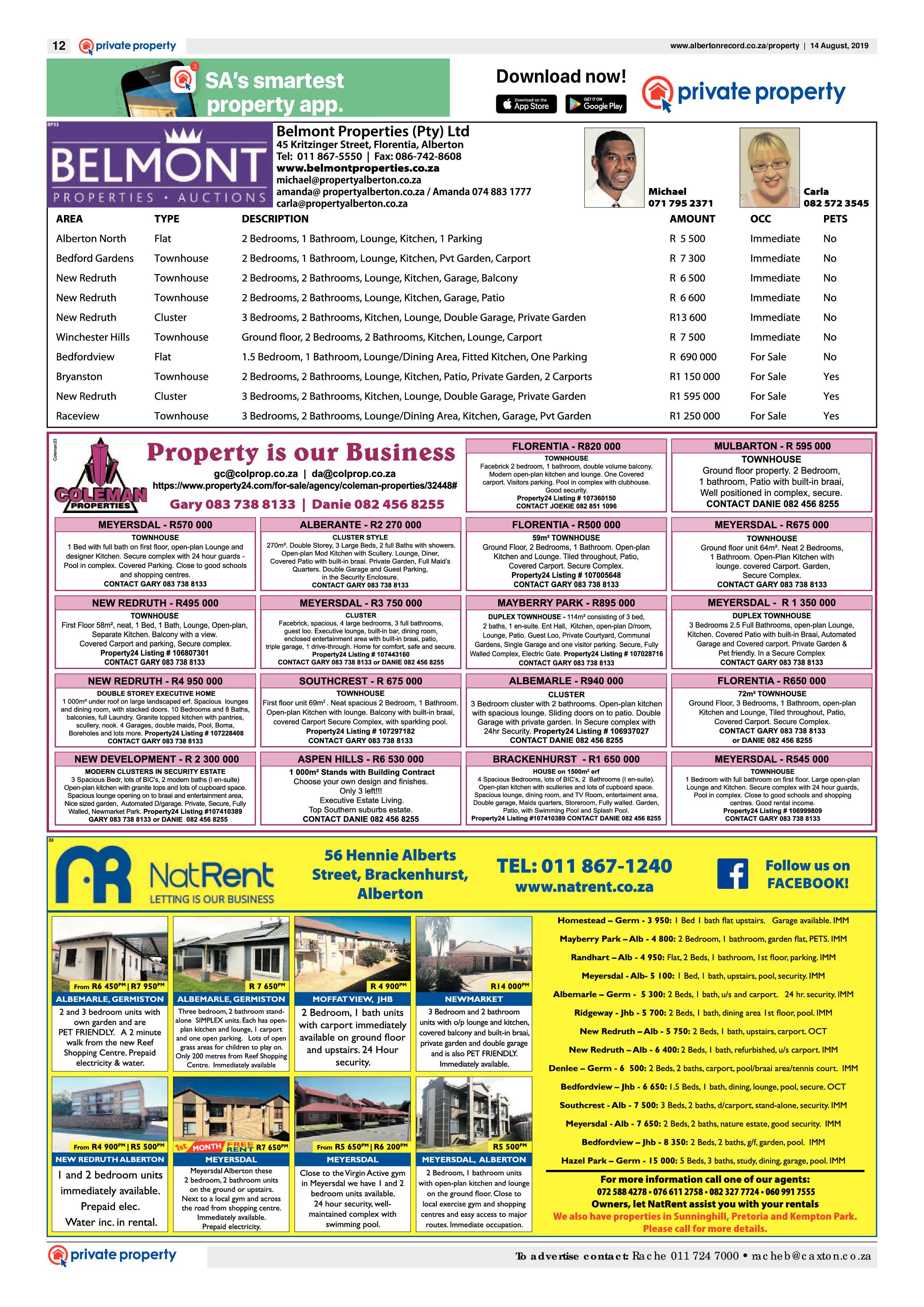 Alberton Record 14 August 2019 page 12