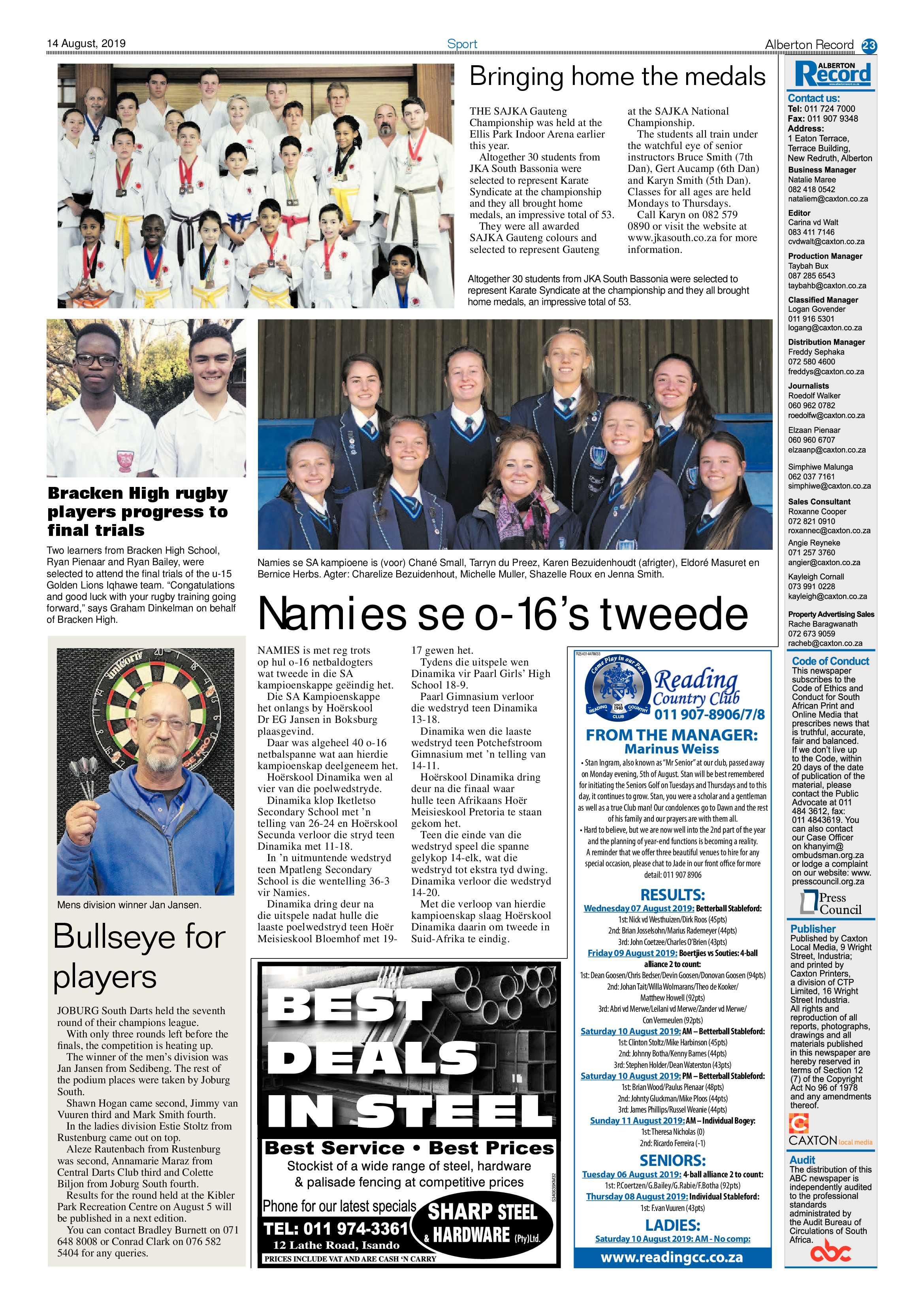 Alberton Record 14 August 2019 page 23