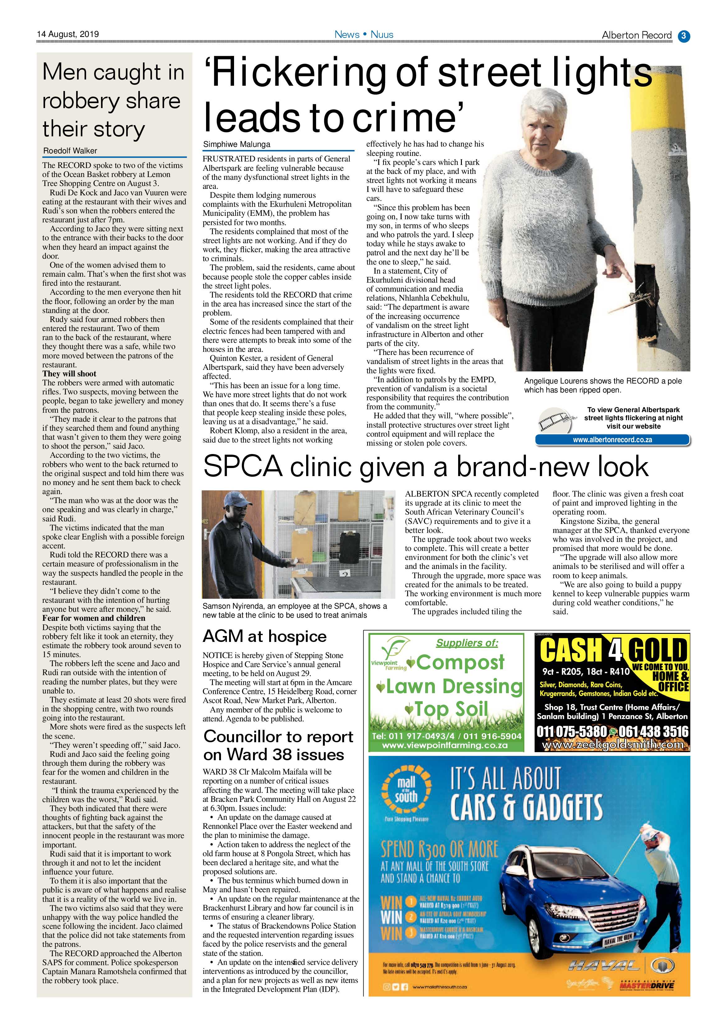 Alberton Record 14 August 2019 page 3