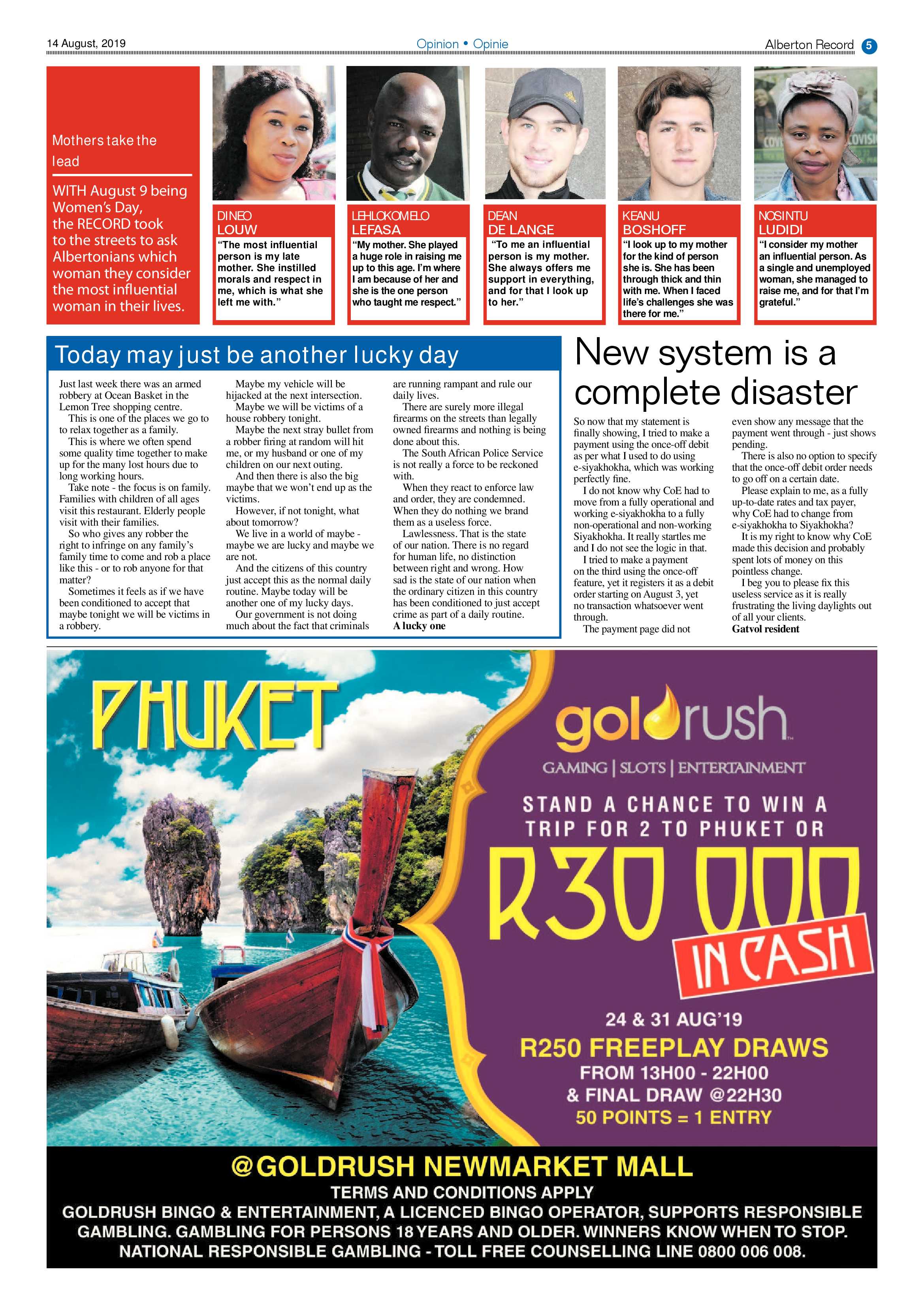 Alberton Record 14 August 2019 page 5