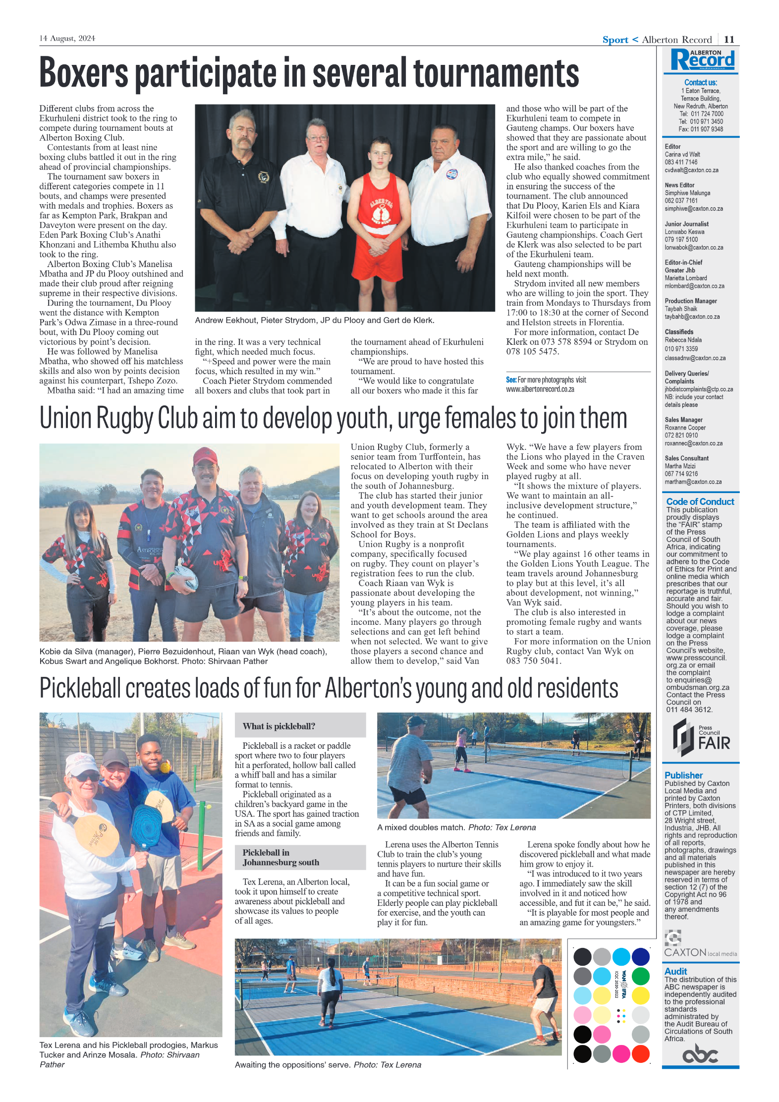 Alberton Record 14 August 2024 page 11