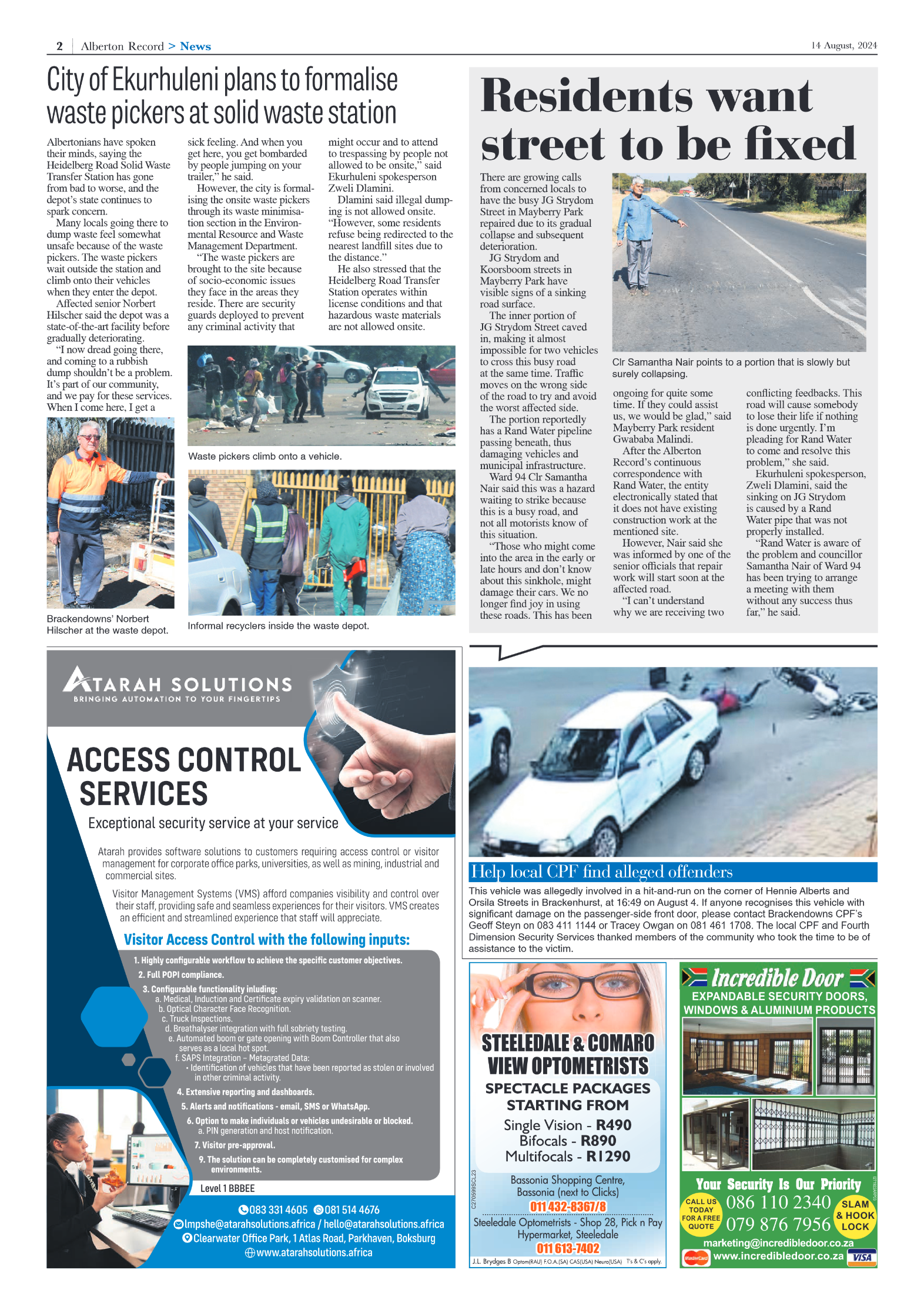 Alberton Record 14 August 2024 page 2