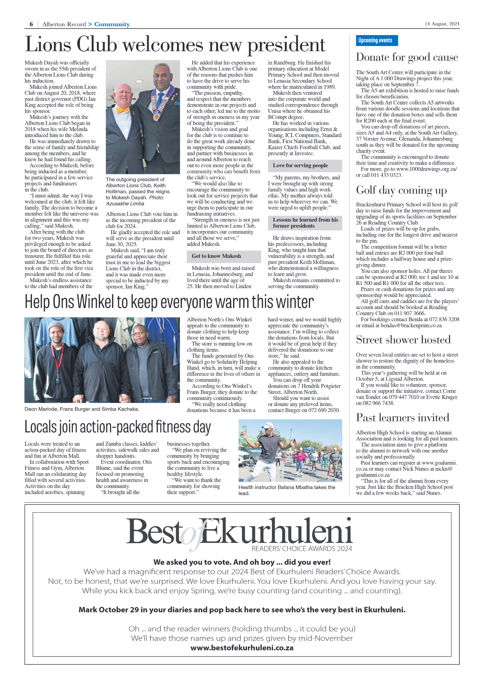 Alberton Record 14 August 2024 page 6